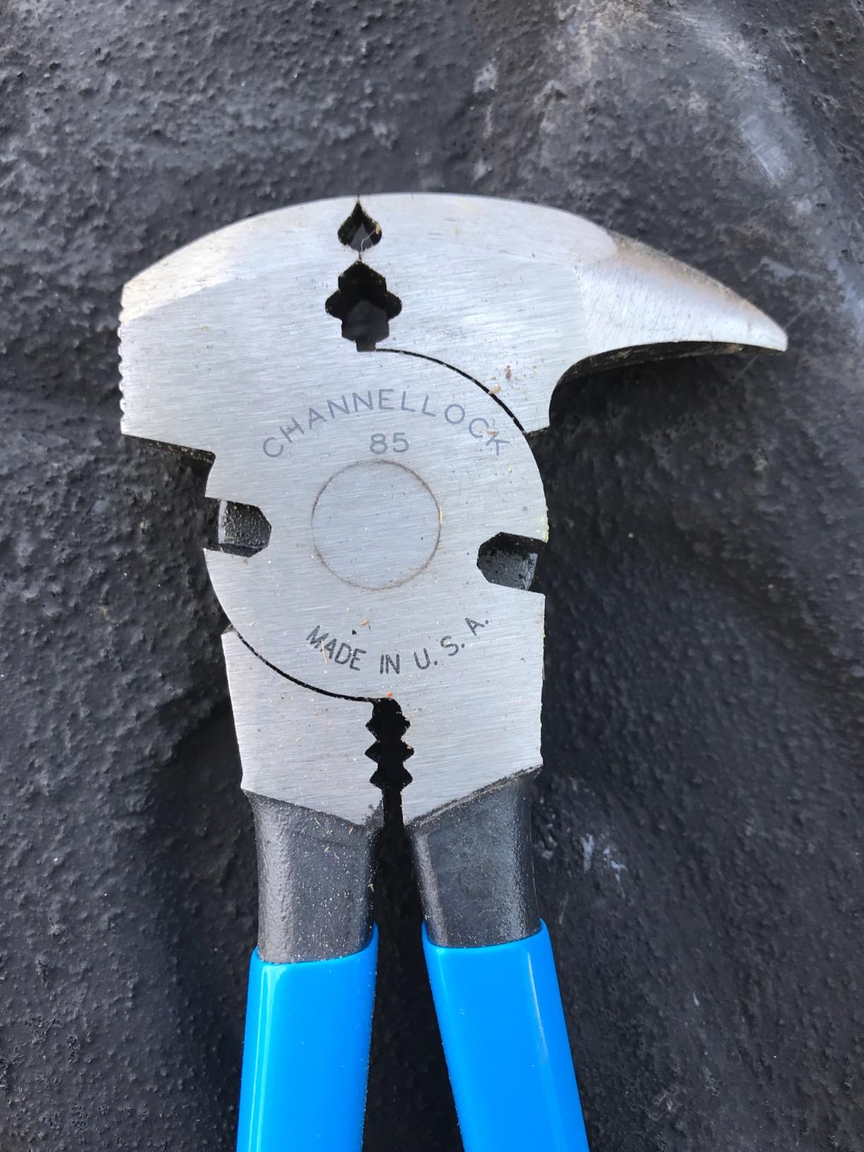 Channellock Fence Tool Pliers 85 - Heavy Duty Slip-Joint Pliers - 10.5