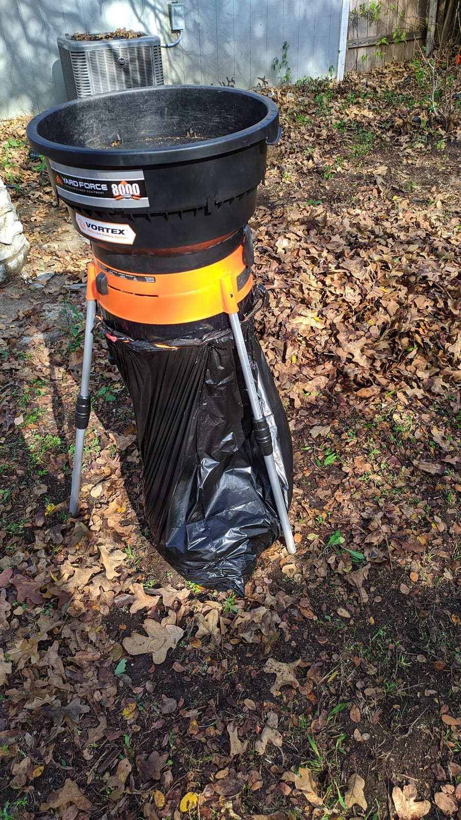 Yard Force YF8000LS Electric Leaf Mulcher/Shredder with Bonus Accessory Kit, One Size, Black/Orange customer photo 1