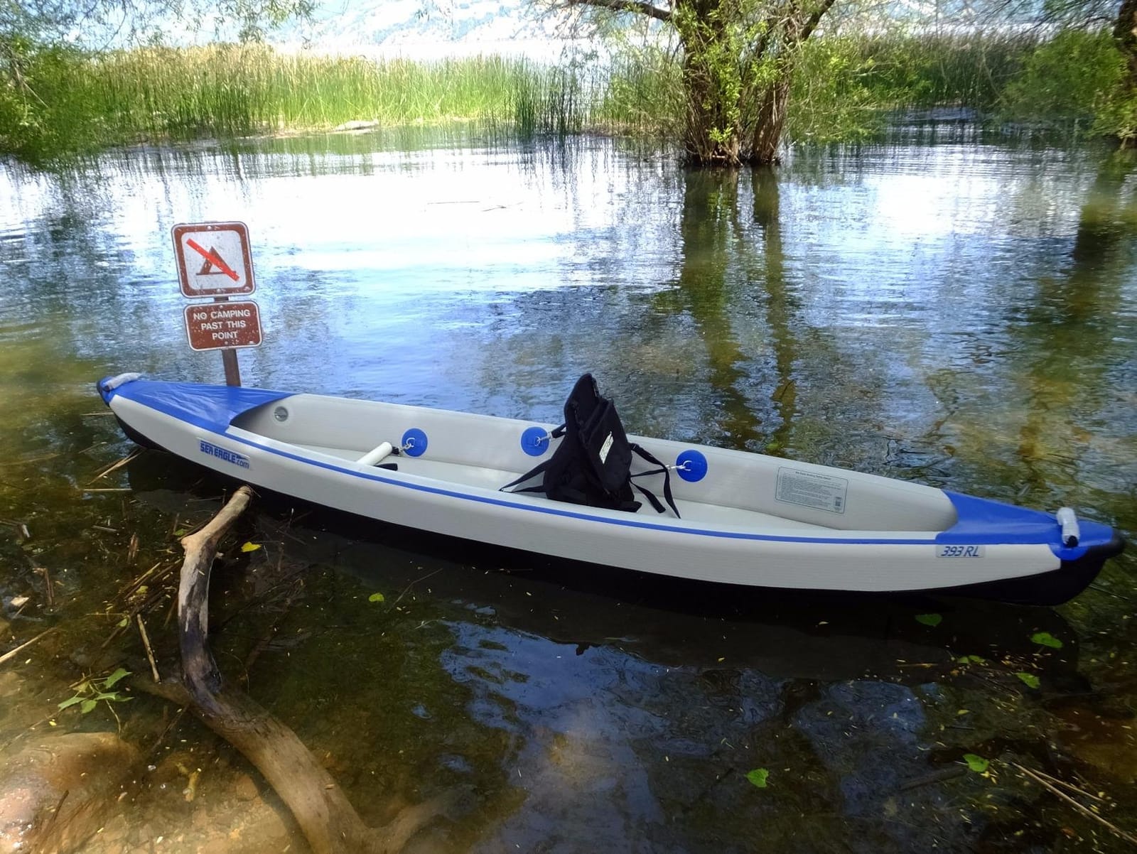 Sea Eagle RazorLite Inflatable Kayak - Lightweight, Drop Stitch, High Speed Touring Kayak - Solo or Tandem - Tall Back Seat(s), Paddle(s), Backpack, Skeg and Pump customer photo 2
