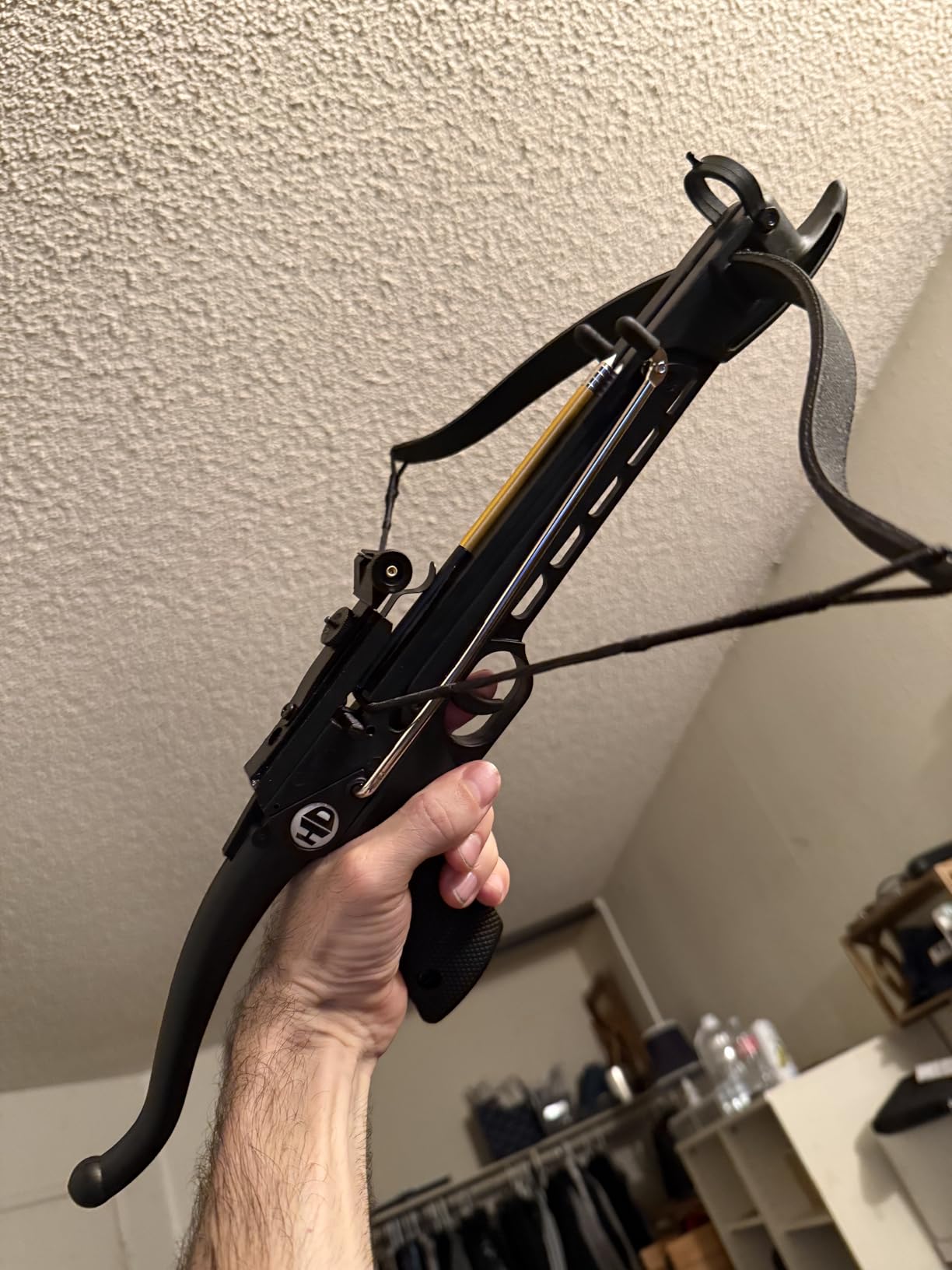 Crossbow Self-Cocking 80 Lbs with Adjustable Sight and Total of 27 Aluminim Arrow Bolt Set customer photo 1