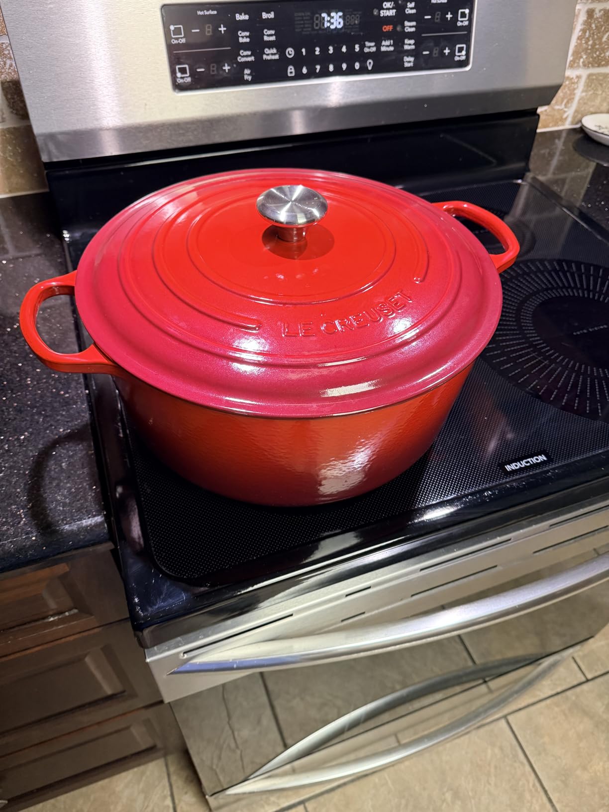 Le Creuset Enameled Cast Iron Round Dutch Oven, 5.5 qt., Cerise customer photo 1