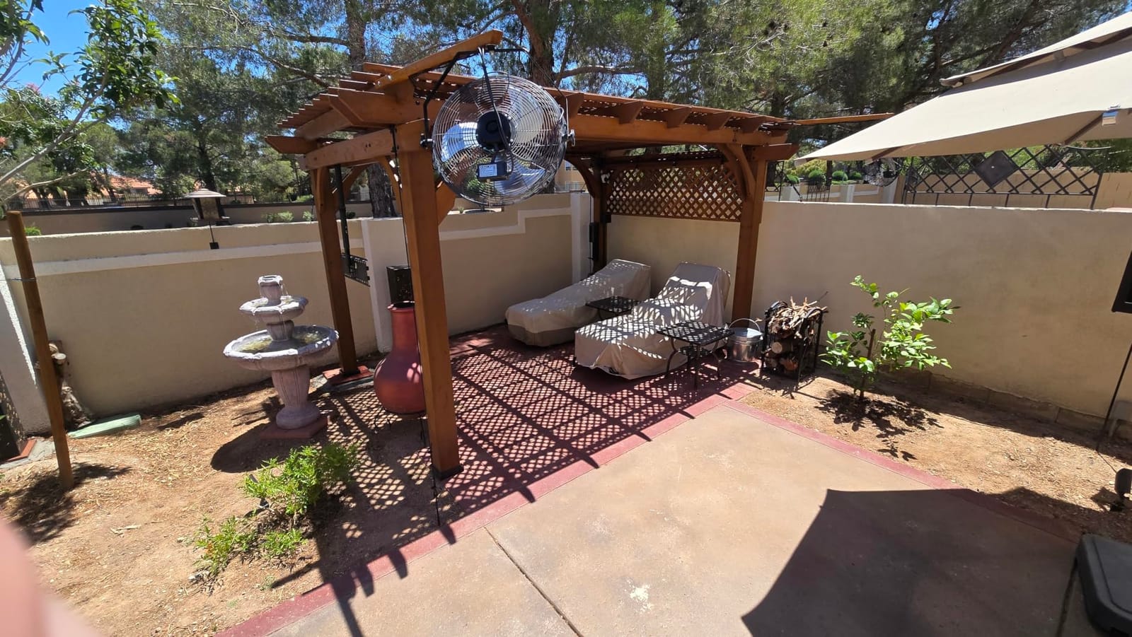 Backyard Discovery Beaumont 10' x 10' Traditional Cedar Wood Pergola Kit with Trellis Roof, All-Season Durability, High-Wind Rating, PowerPort, Shade for Outdoor Patio, Deck, Garden, and Entertaining customer photo 1