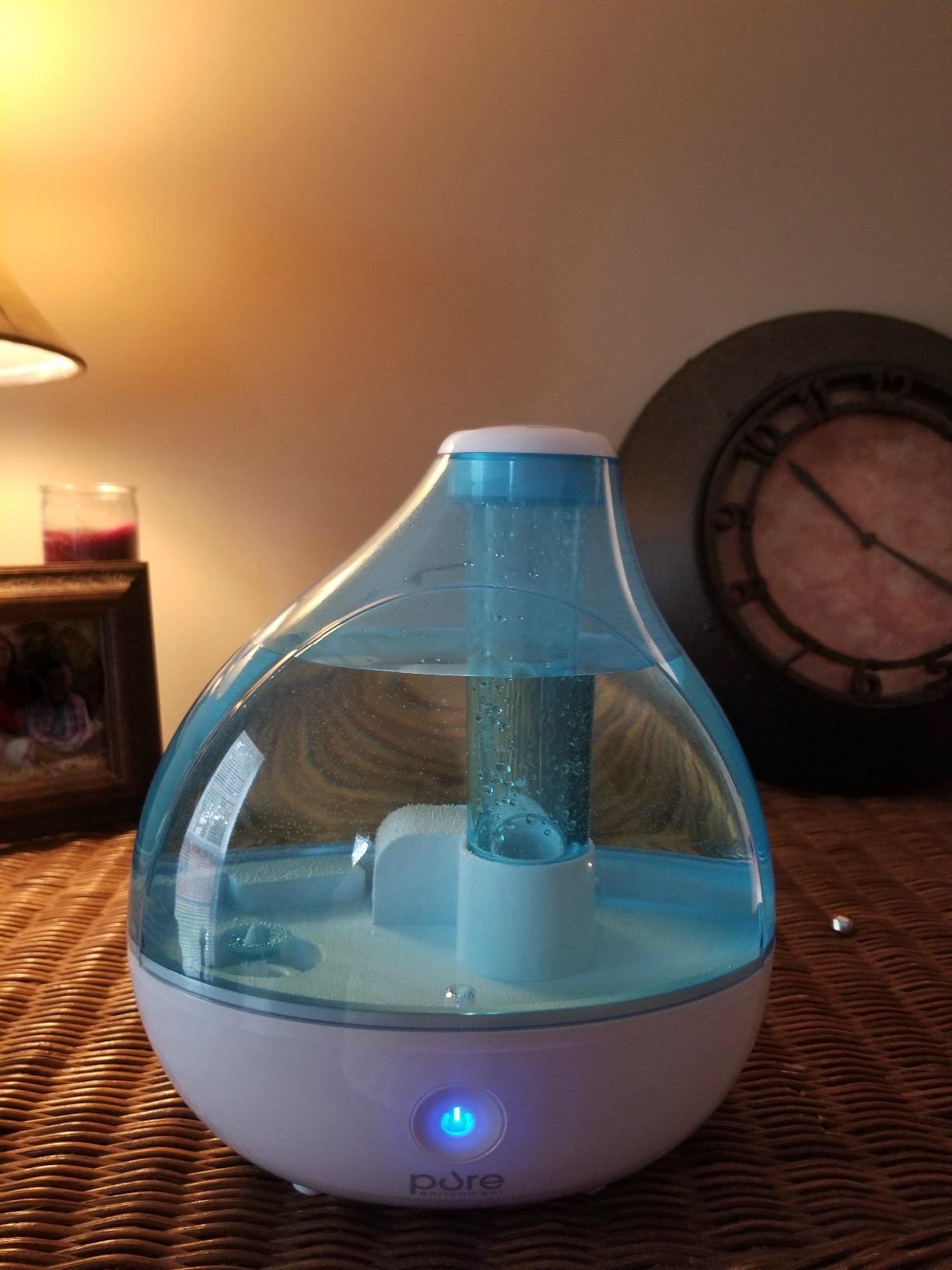 Pure Enrichment MistAire Ultrasonic Cool Mist Humidifier - Quiet Air Humidifier for Bedroom, Nursery, Office, & Indoor Plants - Lasts Up To 25 Hours customer photo 2