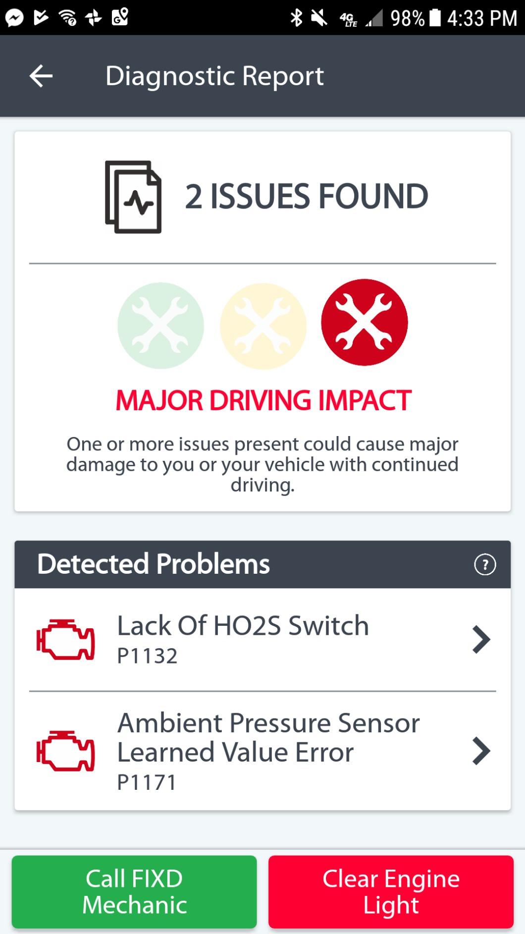 FIXD Bluetooth OBD2 Scanner - Car Diagnostic Check Engine Code Reader customer photo 1