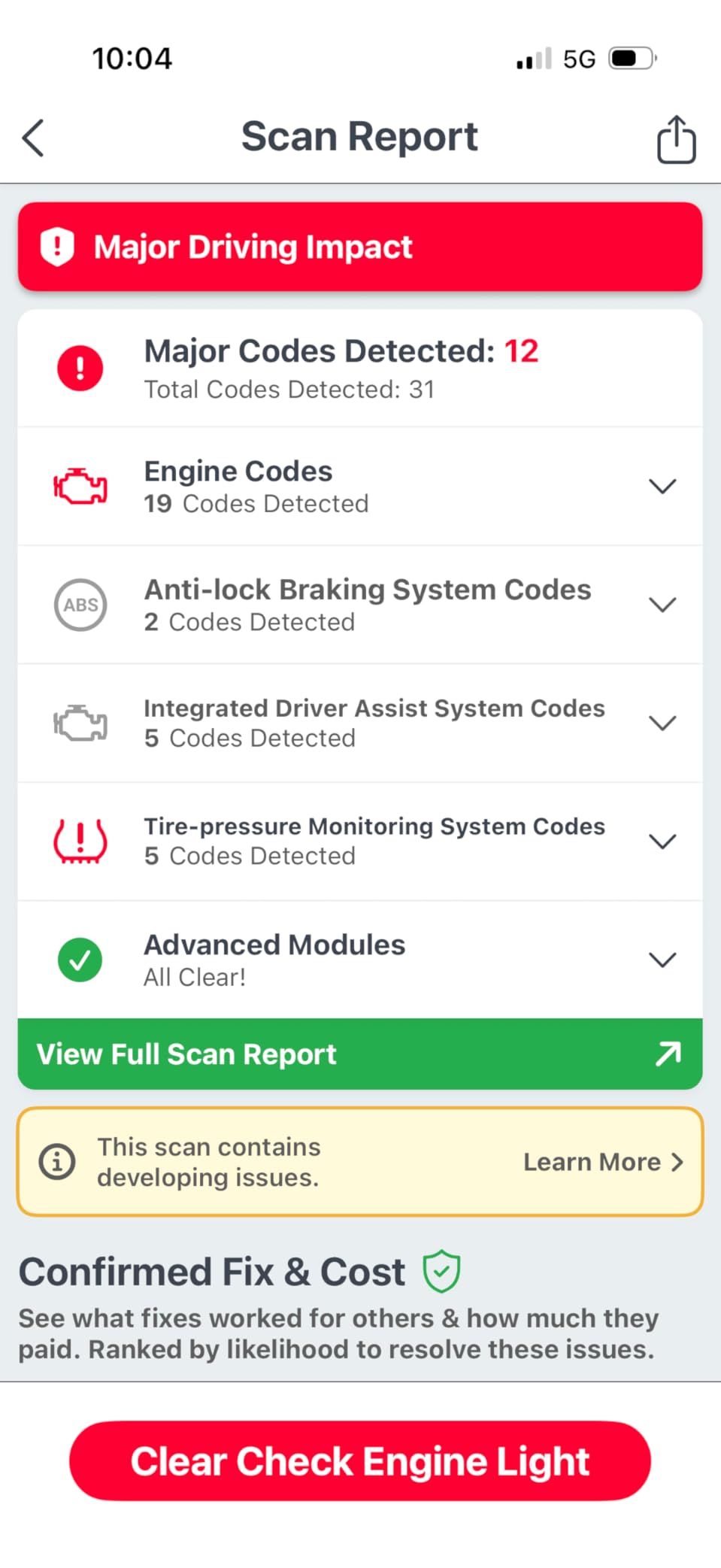 FIXD Bluetooth OBD2 Scanner - Car Diagnostic Check Engine Code Reader customer photo 2