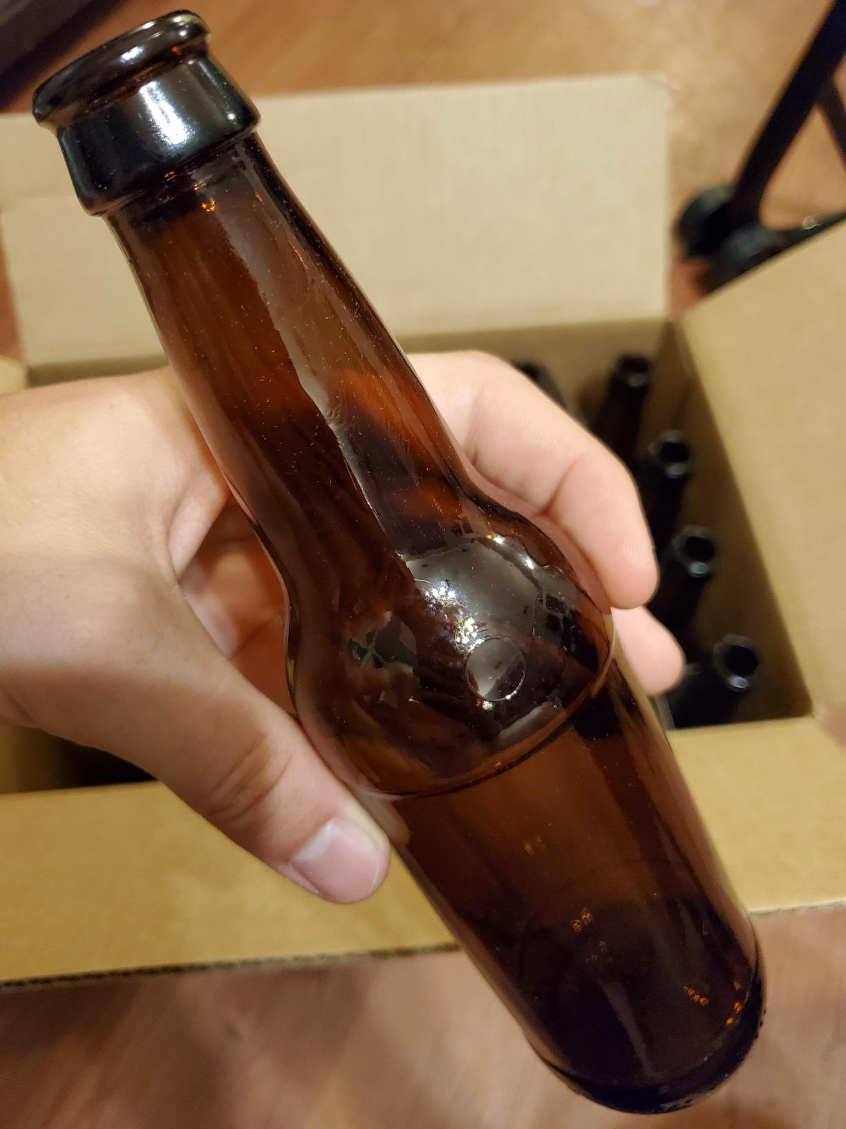 FastRack Amber Beer Bottles 12oz (Pack of 24) | Longneck Glass Beer Bottles w/Crown Finish for Home Brewing Mead, Cider & Kombucha | Durable Brewing Bottle & Bottling Kit customer photo 2
