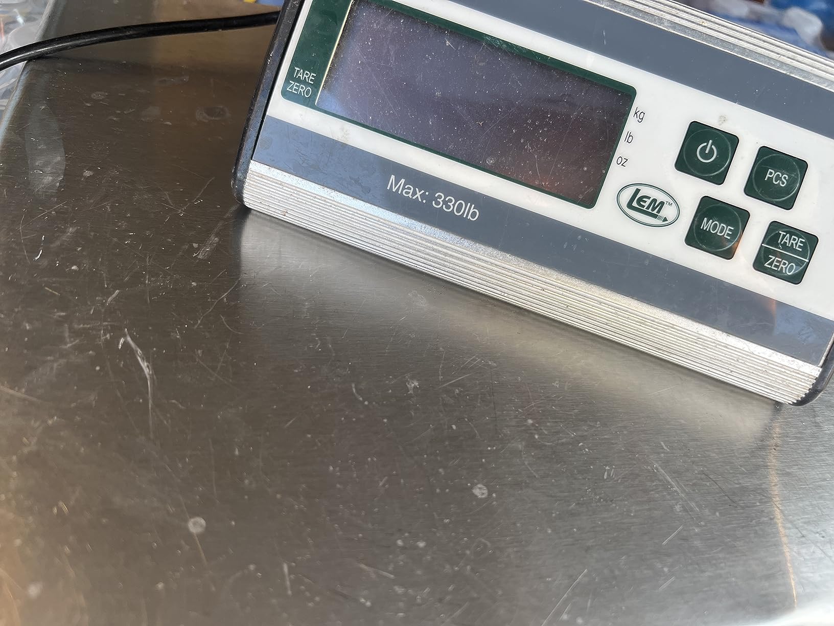 LEM Products 330 lb Stainless Steel Digital Scale, Silver | Compact Scale for Small or Large Items and Food Prep or Baking, Easy to Use and Clean customer photo 1