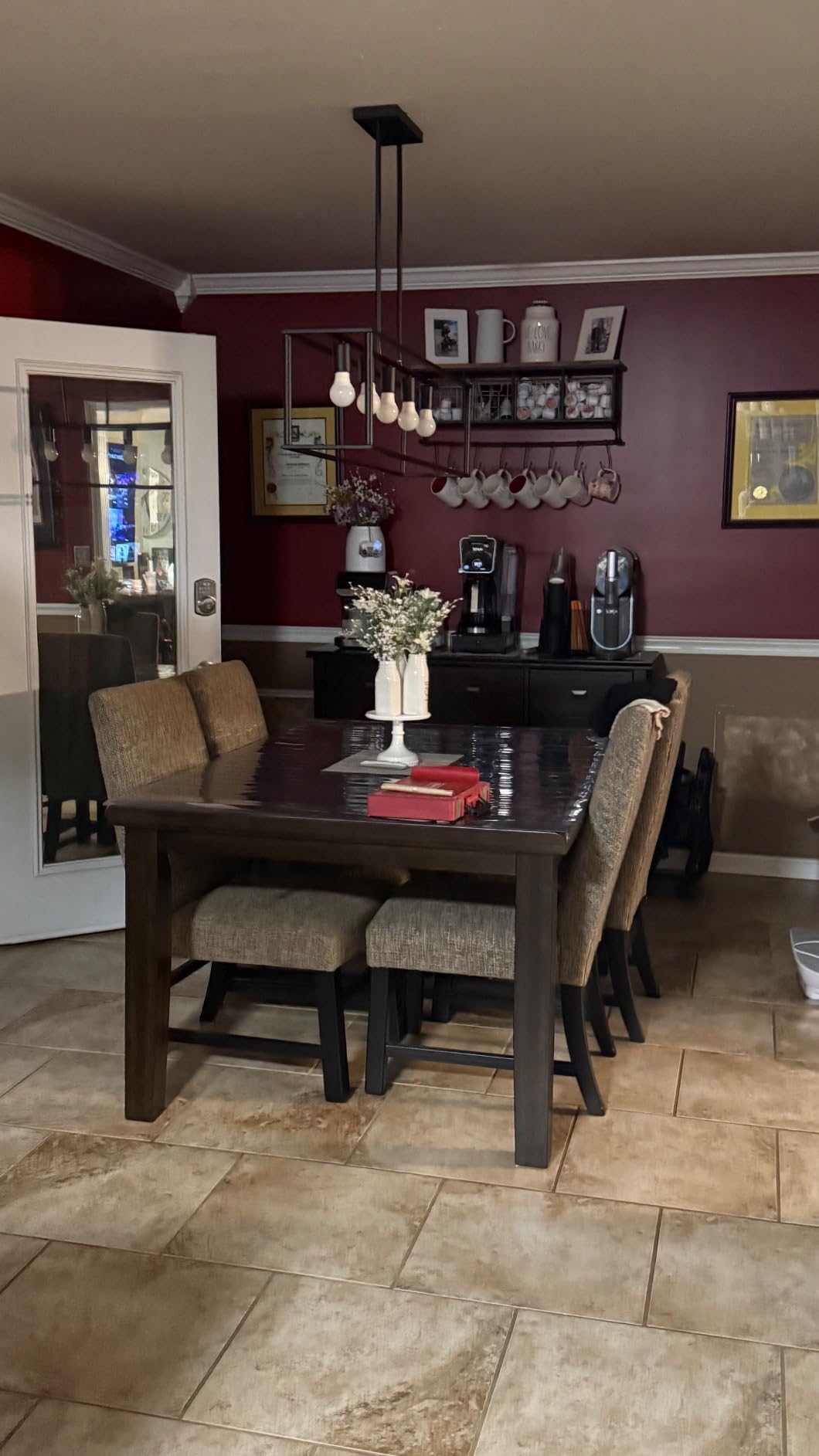 Signature Design by Ashley Haddigan Dining Extension Table, Seats 6-8 customer photo 1
