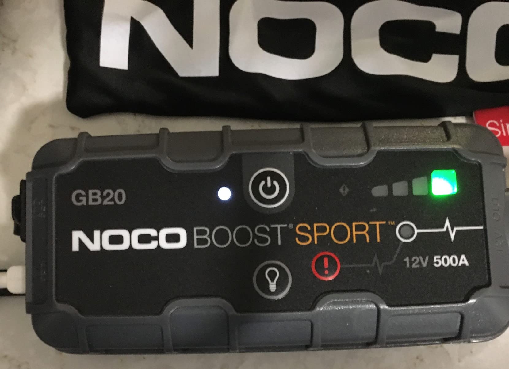 NOCO Boost GB20 500A UltraSafe Jump Starter, 12V Lithium Battery Booster customer photo 2