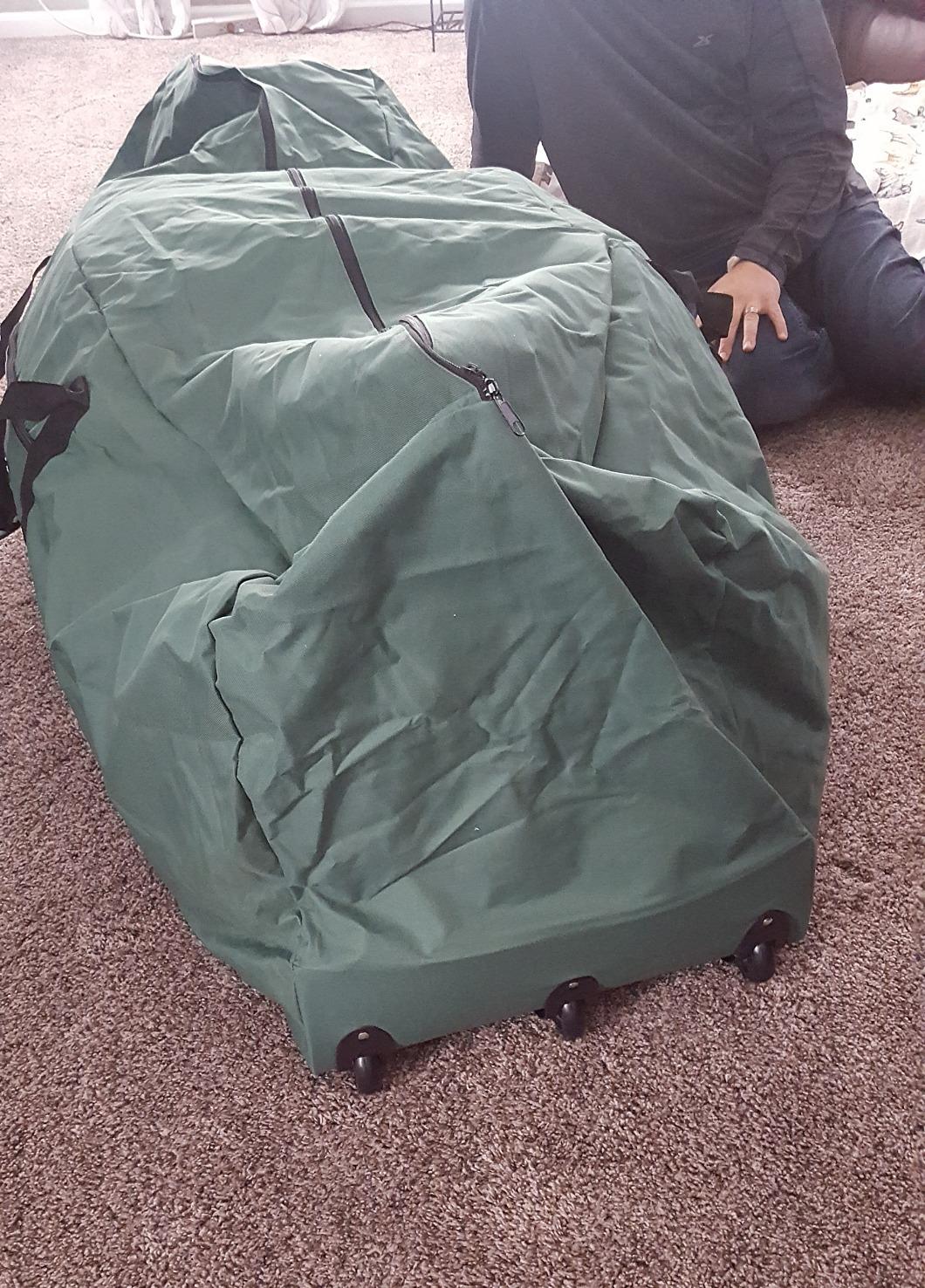 Rolling Tree Storage Bag, Fits Up to 9 ft. Disassembled Holiday Tree, 28