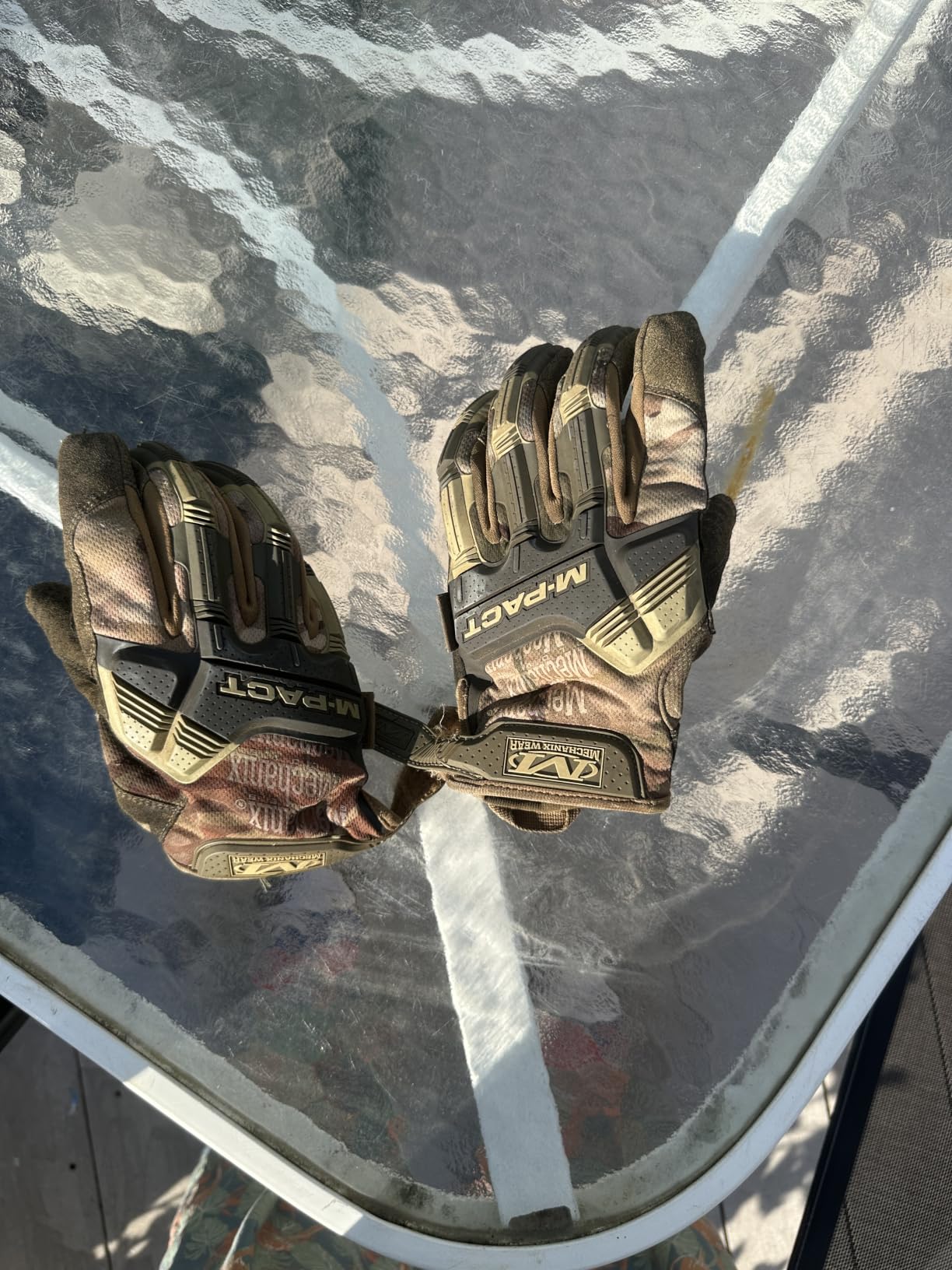 Mechanix Wear M-Pact Tactical Work Gloves, Grey, Large customer photo 1
