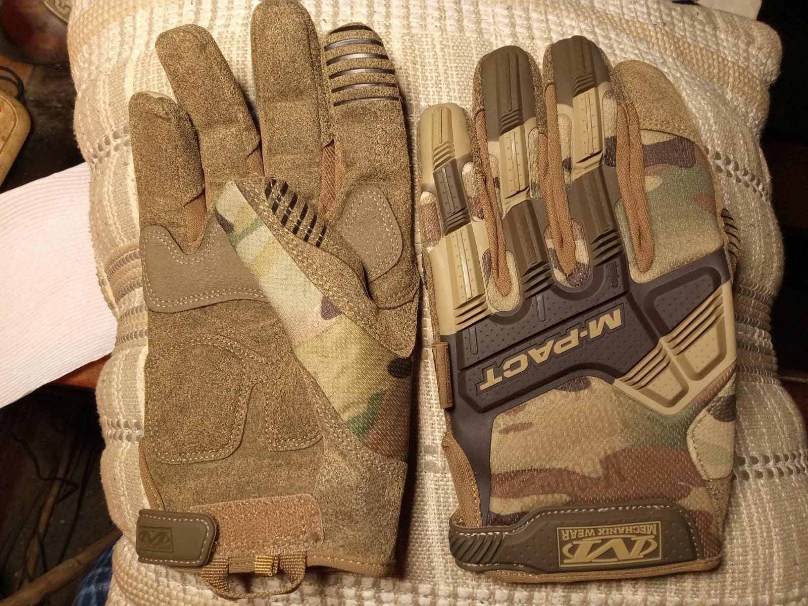 Mechanix Wear M-Pact Tactical Work Gloves, Grey, Large customer photo 2