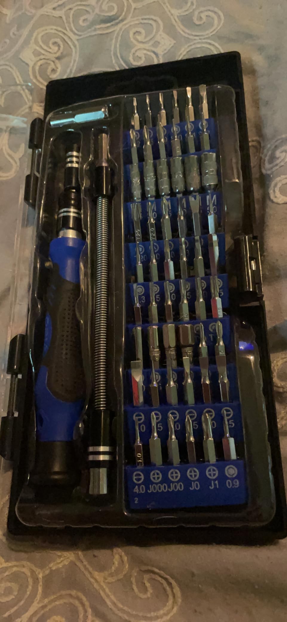 ORIA Precision Screwdriver Set, 61 in 1 Small Screwdriver Set with 57 Precision Bits, Portable Repair Tool Kit, Magnetic Screw Driver Kit with Extension Rod for Smartphone, PC, Watch,Toys, Blue customer photo 1