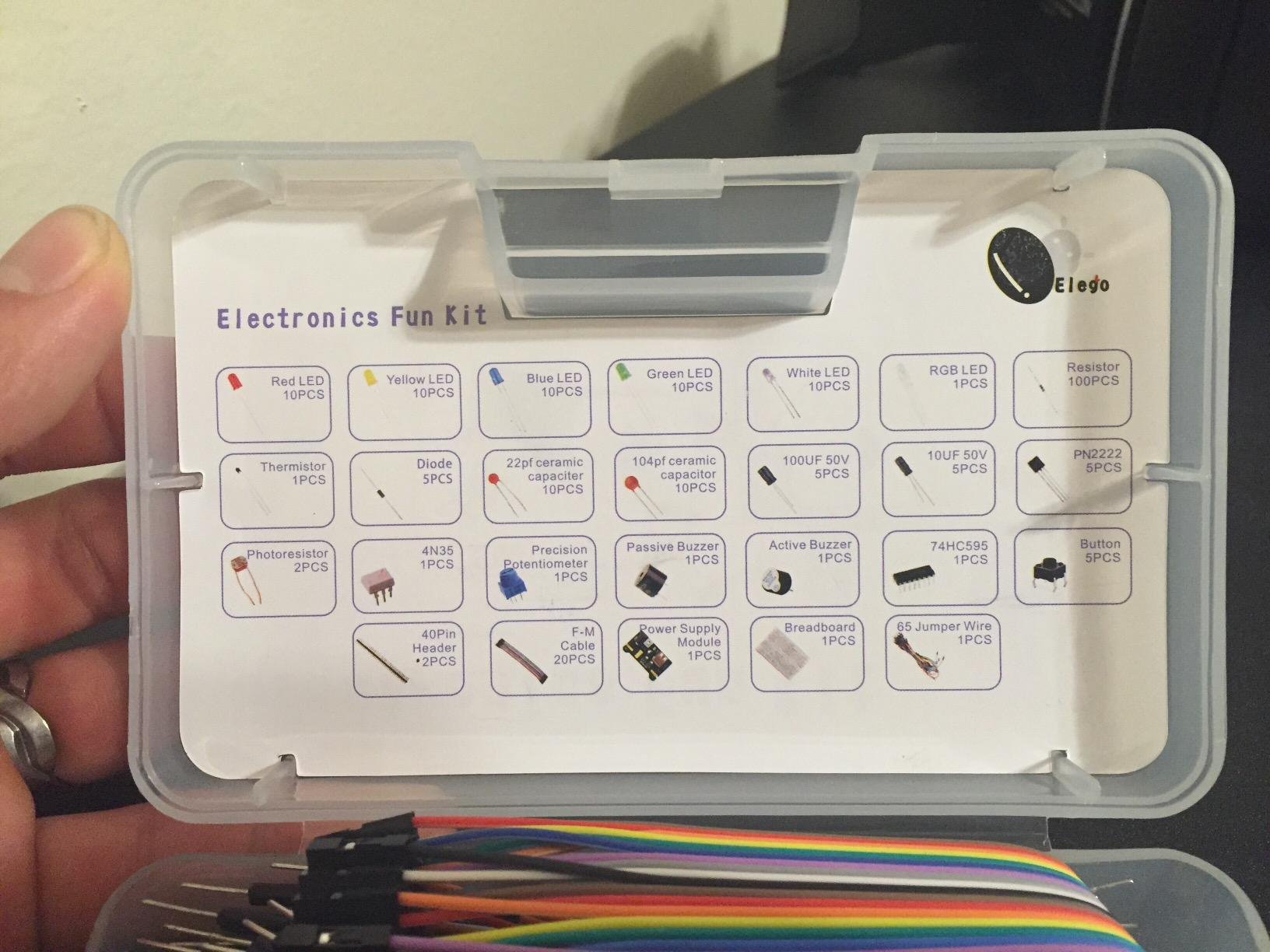 ELEGOO Electronic Fun Kit Bundle with Breadboard, 235 Items for Arduino customer photo 2