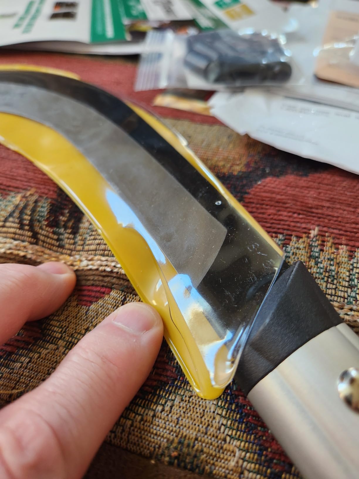 Zenport K310 Brush Clearing Hand Sickle 9 Inch Steel Scythe Garden Machete customer photo 2