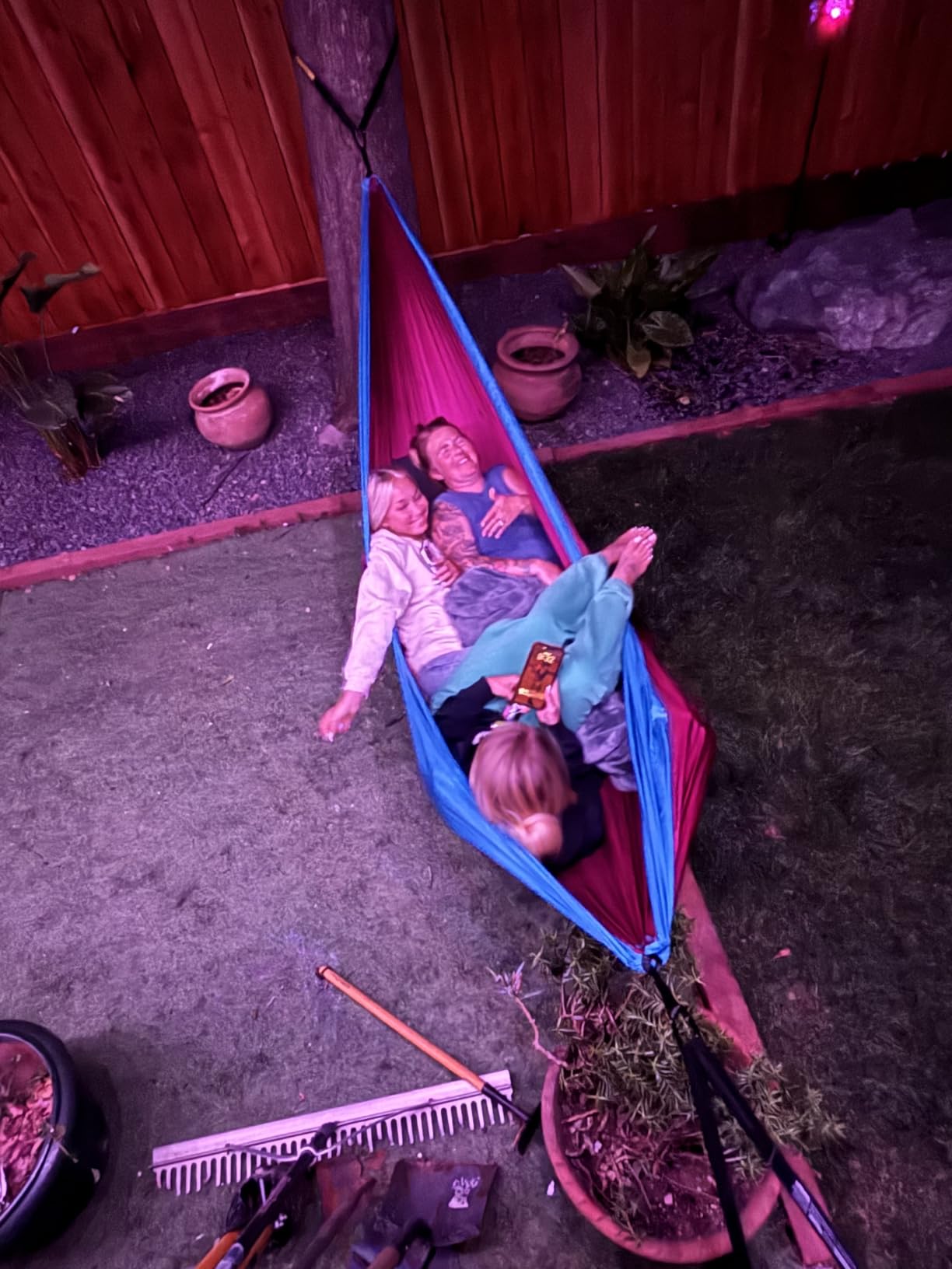 Wise Owl Outfitters Hammock for Camping Double Hammocks Gear for The Outdoors Backpacking Survival or Travel - Portable Lightweight Parachute Nylon DO Navy & Lt Blue customer photo 2