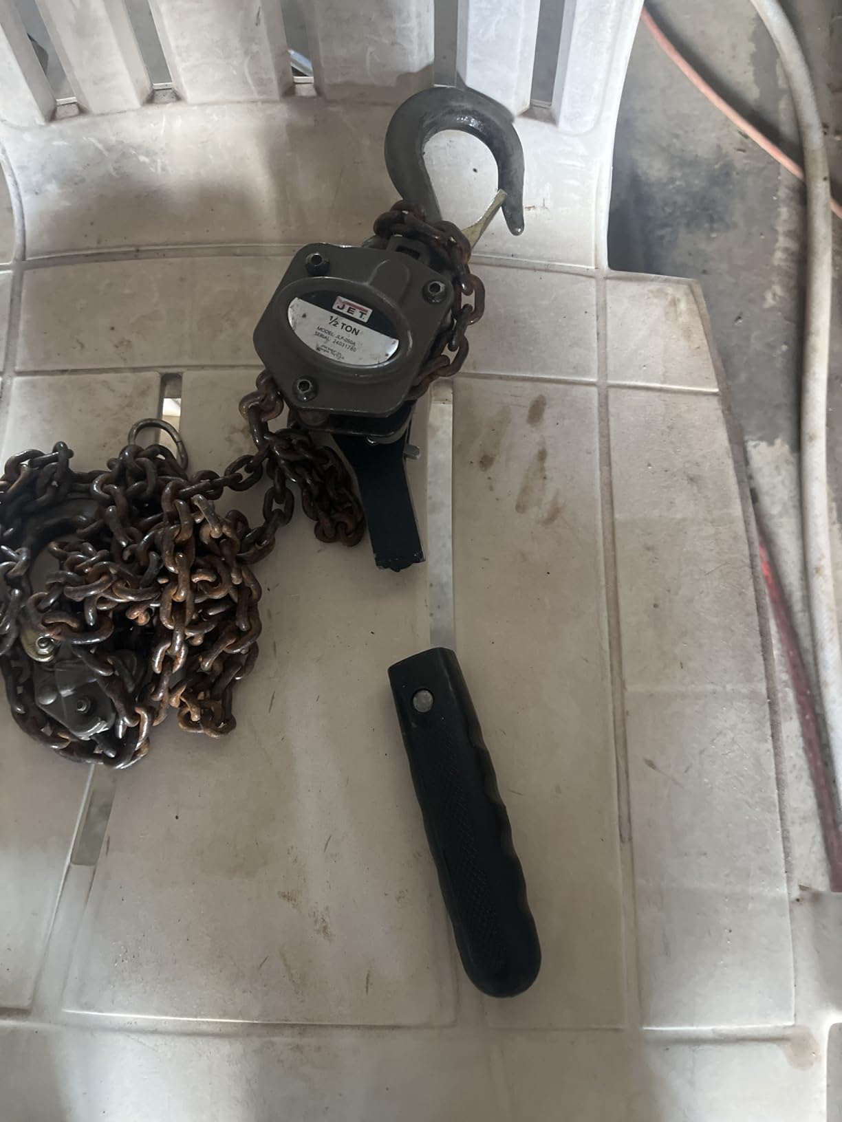 JET 3/4-Ton Lever Hoist, 10' Lift (Model JLP-075A-10) customer photo 1