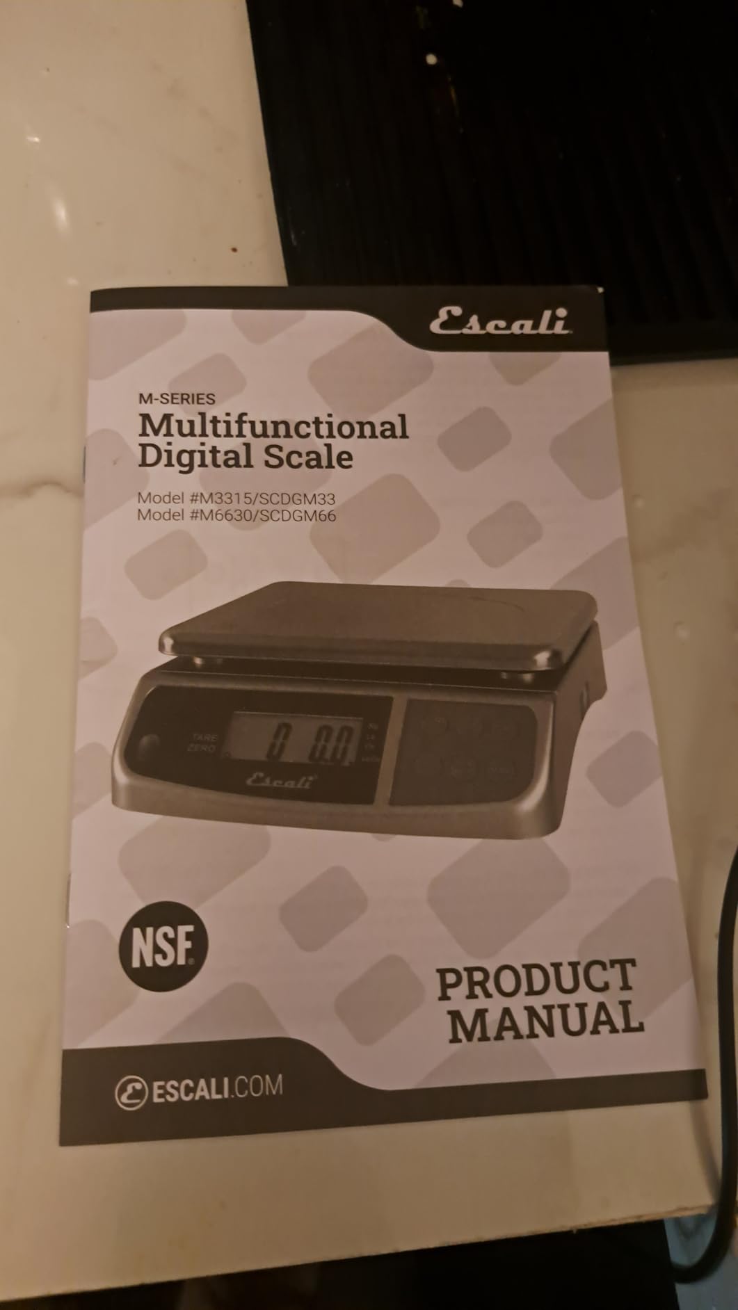 Escali M-Series NSF Certified Digital Kitchen & Industrial Scale, 66 lb Capacity, Dual Display, Spill-Proof, Stainless Steel customer photo 1