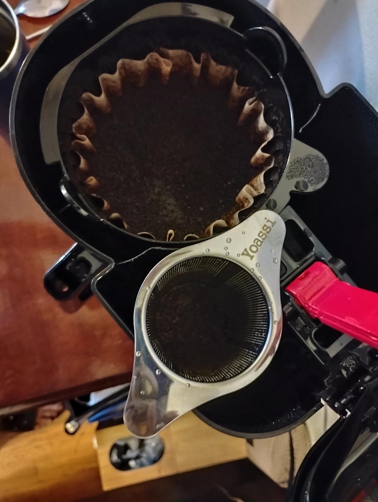 Extra Fine 18/8 Stainless Steel Tea Infuser Mesh Strainer with Large Capacity & Perfect Size Double Handles for Hanging on Teapots, Mugs, Cups to Steep Loose Leaf Tea and Coffee customer photo 2