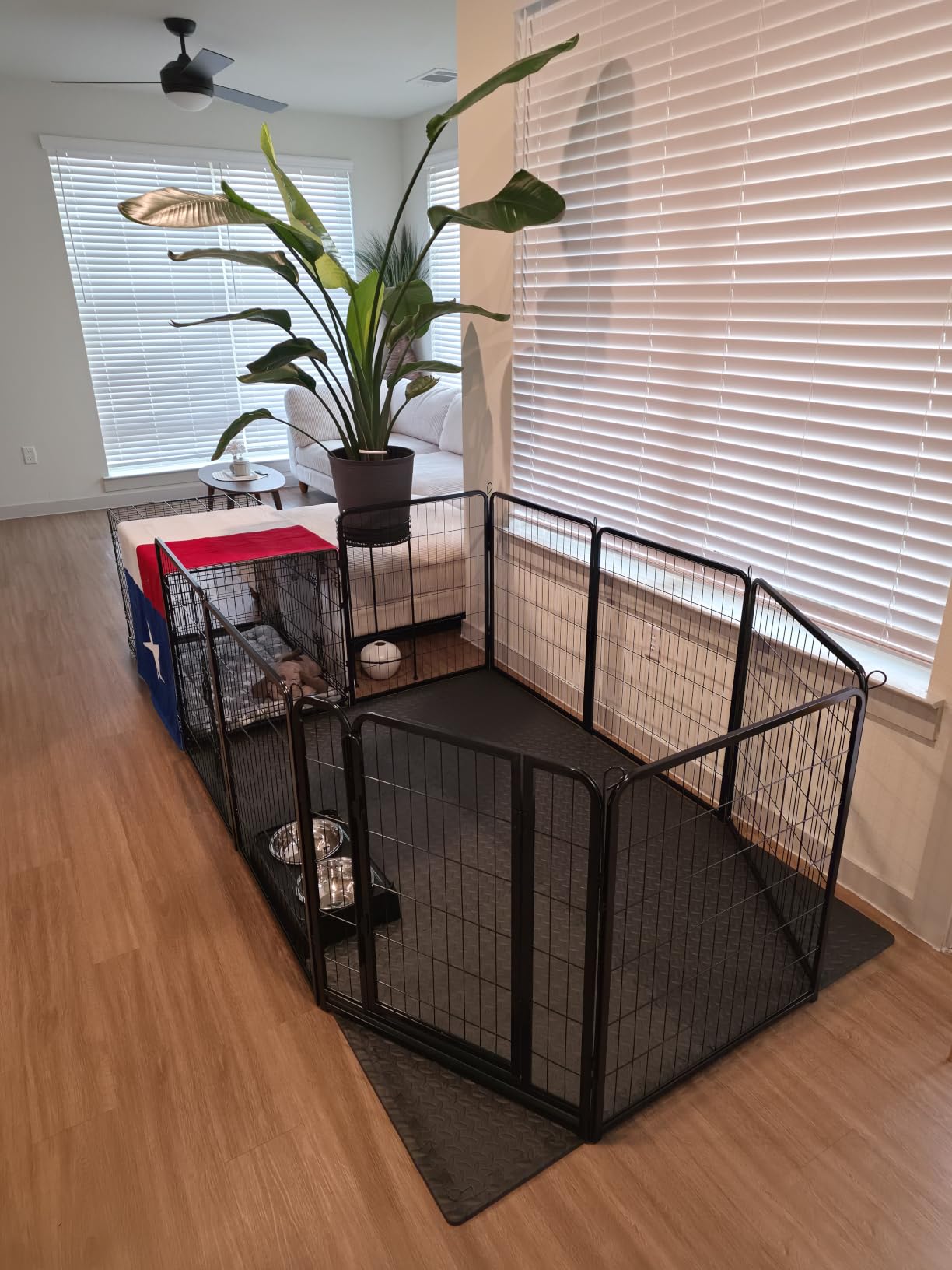 Yaheetech Dog Playpen 24in 16 Panels Pet Fence for Indoor Yard RV Camping customer photo 1