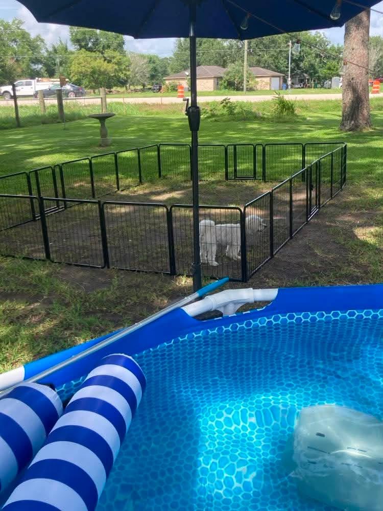 Yaheetech Dog Playpen 24in 16 Panels Pet Fence for Indoor Yard RV Camping customer photo 2