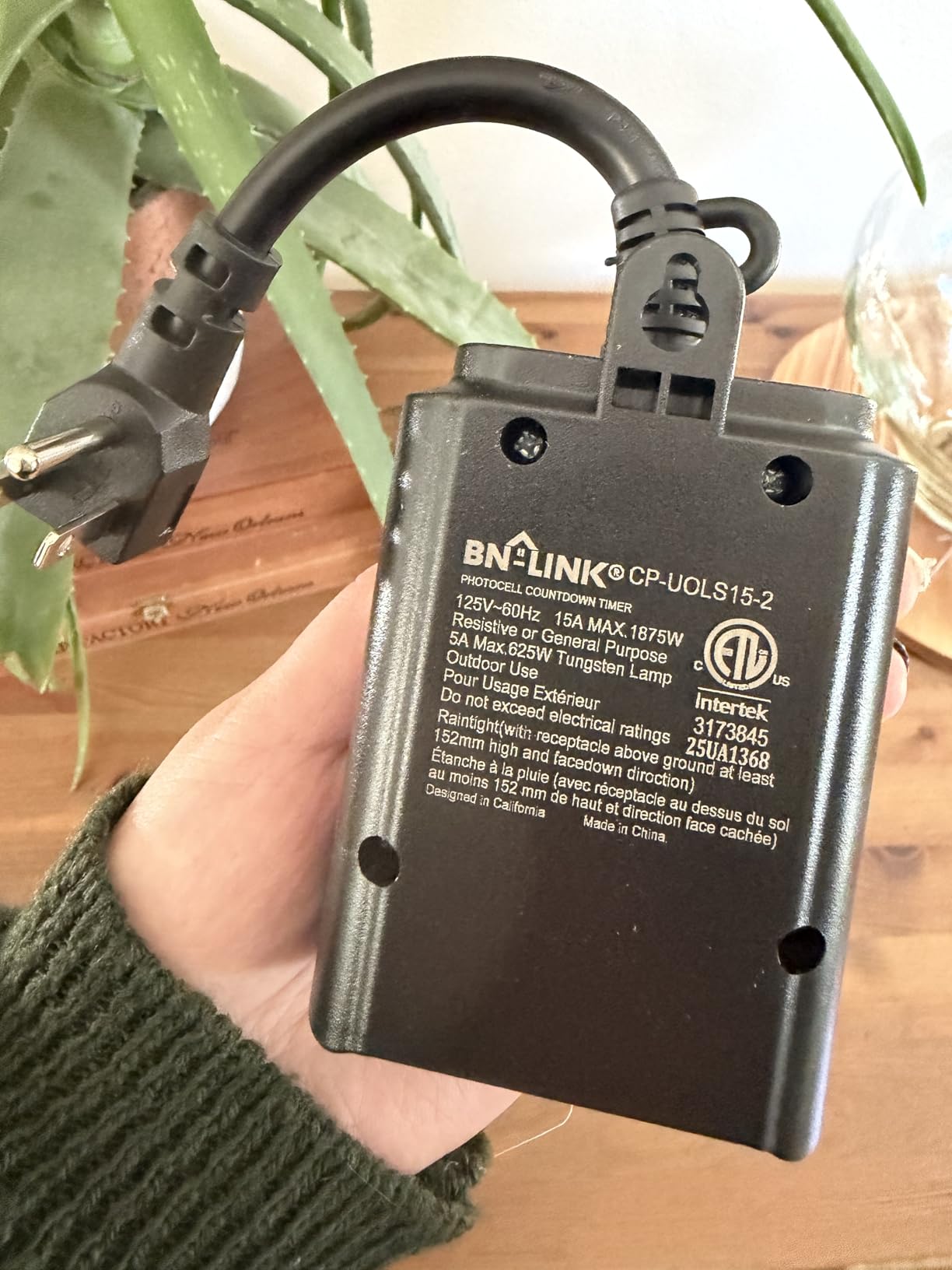 BN-LINK Outdoor Light Timer, RF Remote, Dusk+Countdown, 2 Grounded Outlets customer photo 2