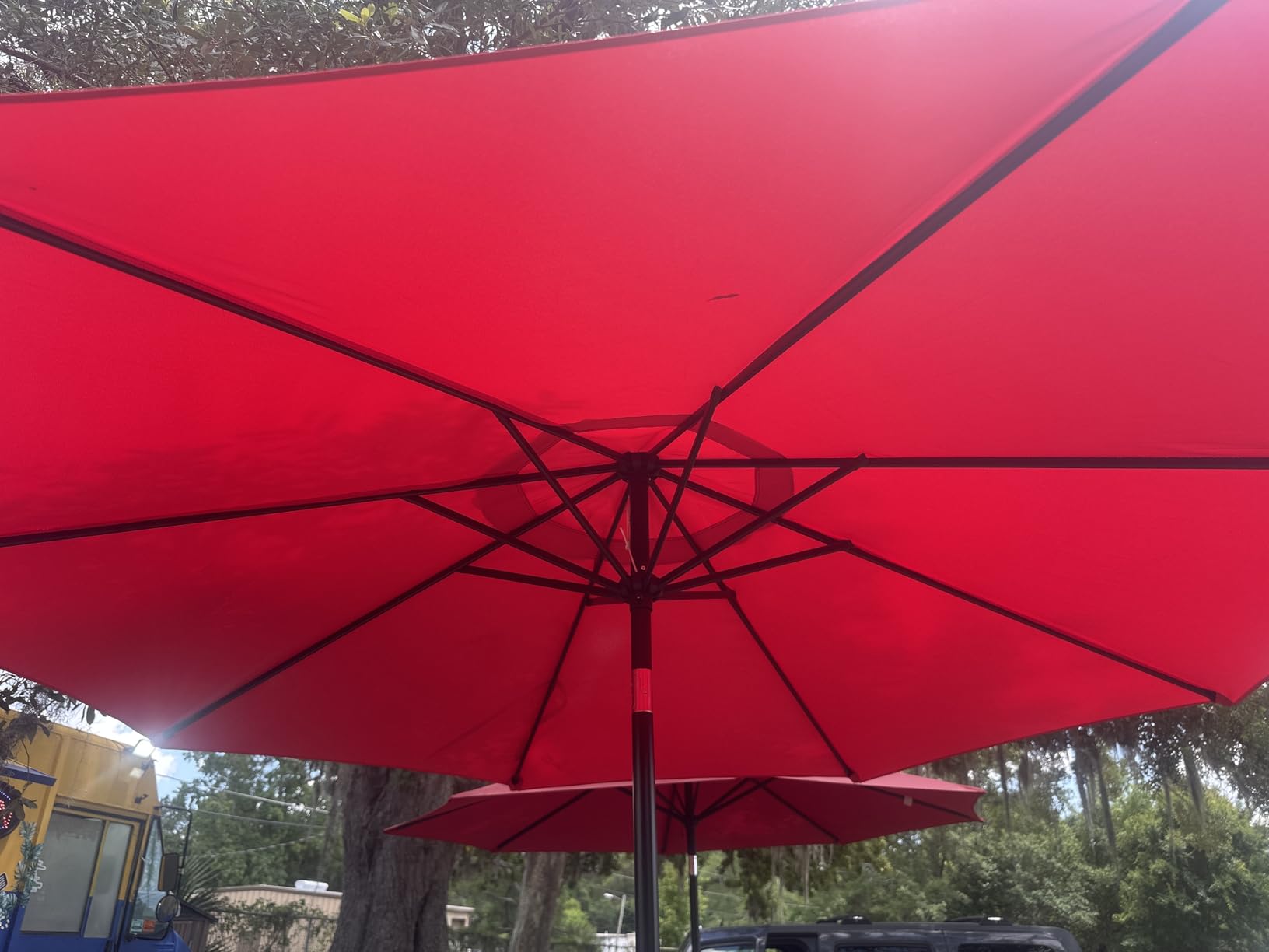 Sunnyglade 9' Patio Umbrella Outdoor Table Umbrella with 8 Ribs Tan customer photo 1