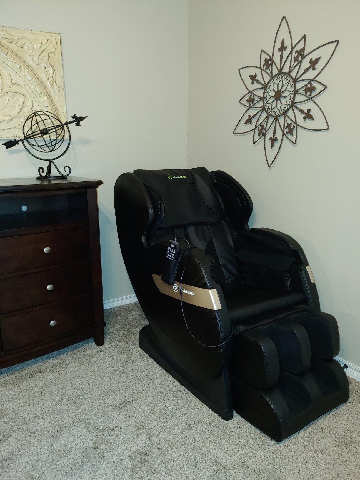 Real Relax SL-Track Full Body Massage Chair, Zero Gravity Recliner, Black customer photo 1