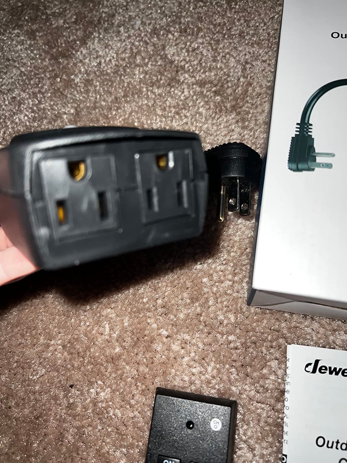 DEWENWILS Outdoor Timer for Lights,100FT Remote Control with 2 Outlets customer photo 1