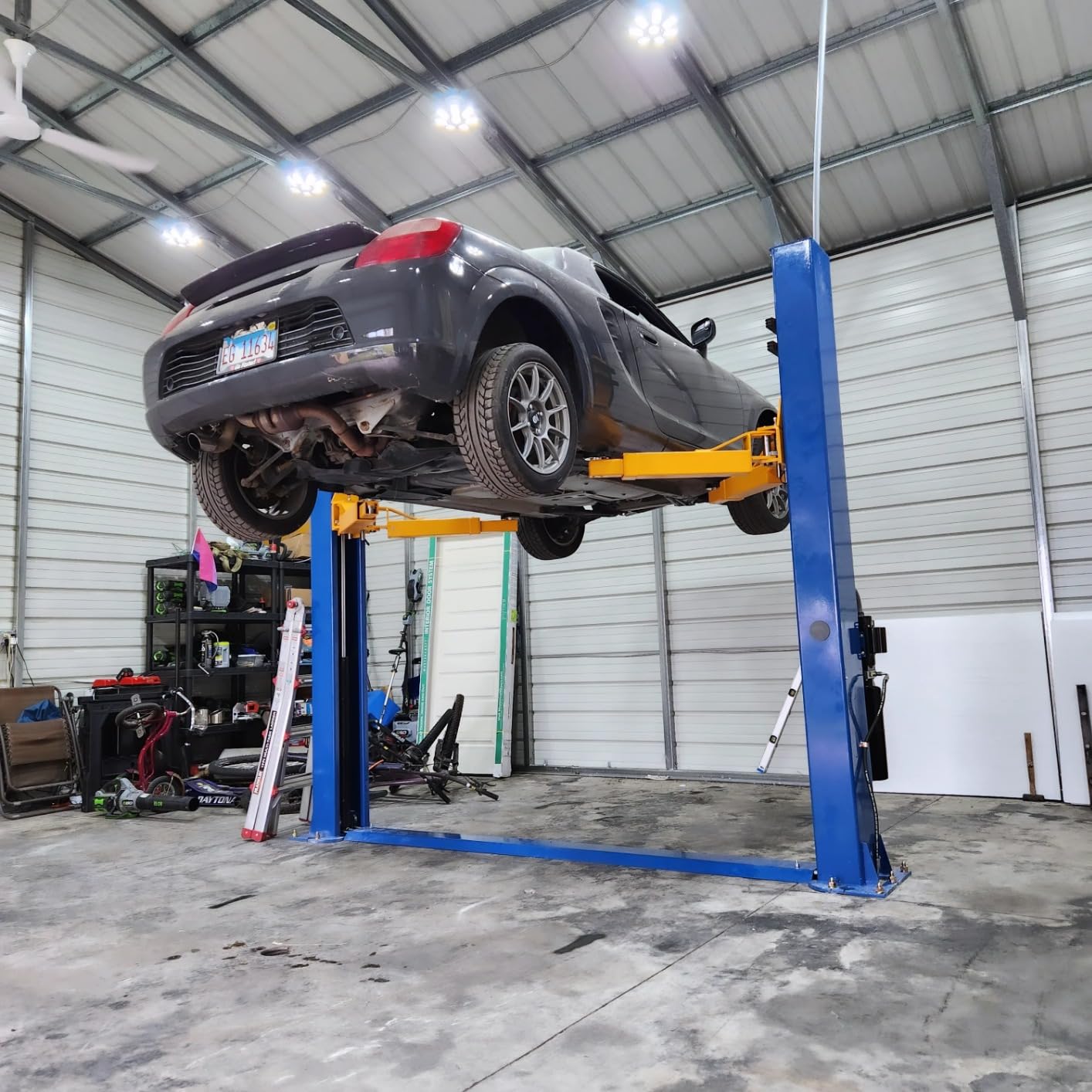 XK 2 Post Auto Car Lift 10000 lb Capacity Truck Clear Floor 220V,L1000 customer photo 1