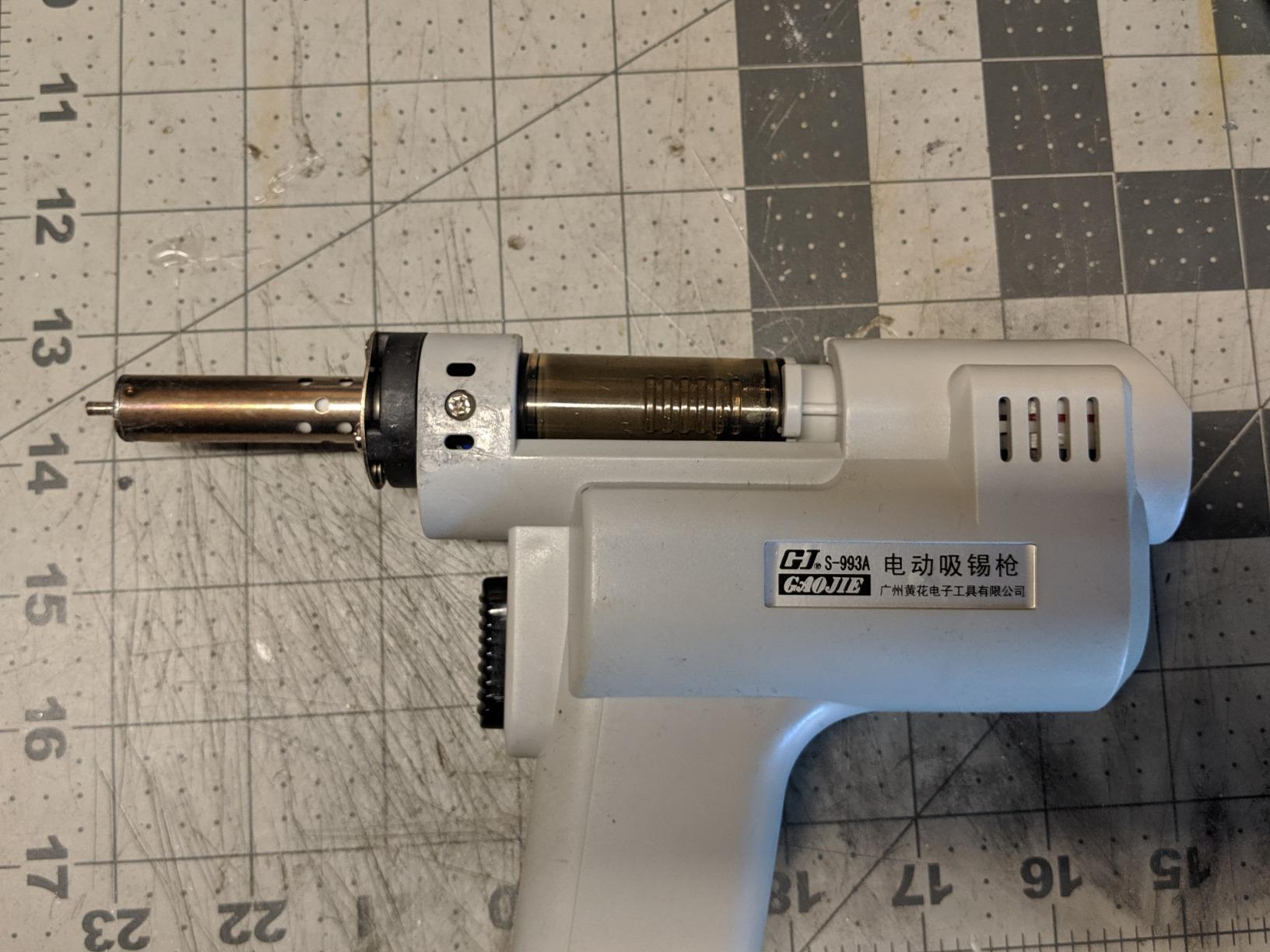 Desoldering Gun S-993A 110V 100W 50HZ Electric Desoldering Gun Solder Sucker Gun Suction Tin Gun with Vacuum Desordering Pump customer photo 2