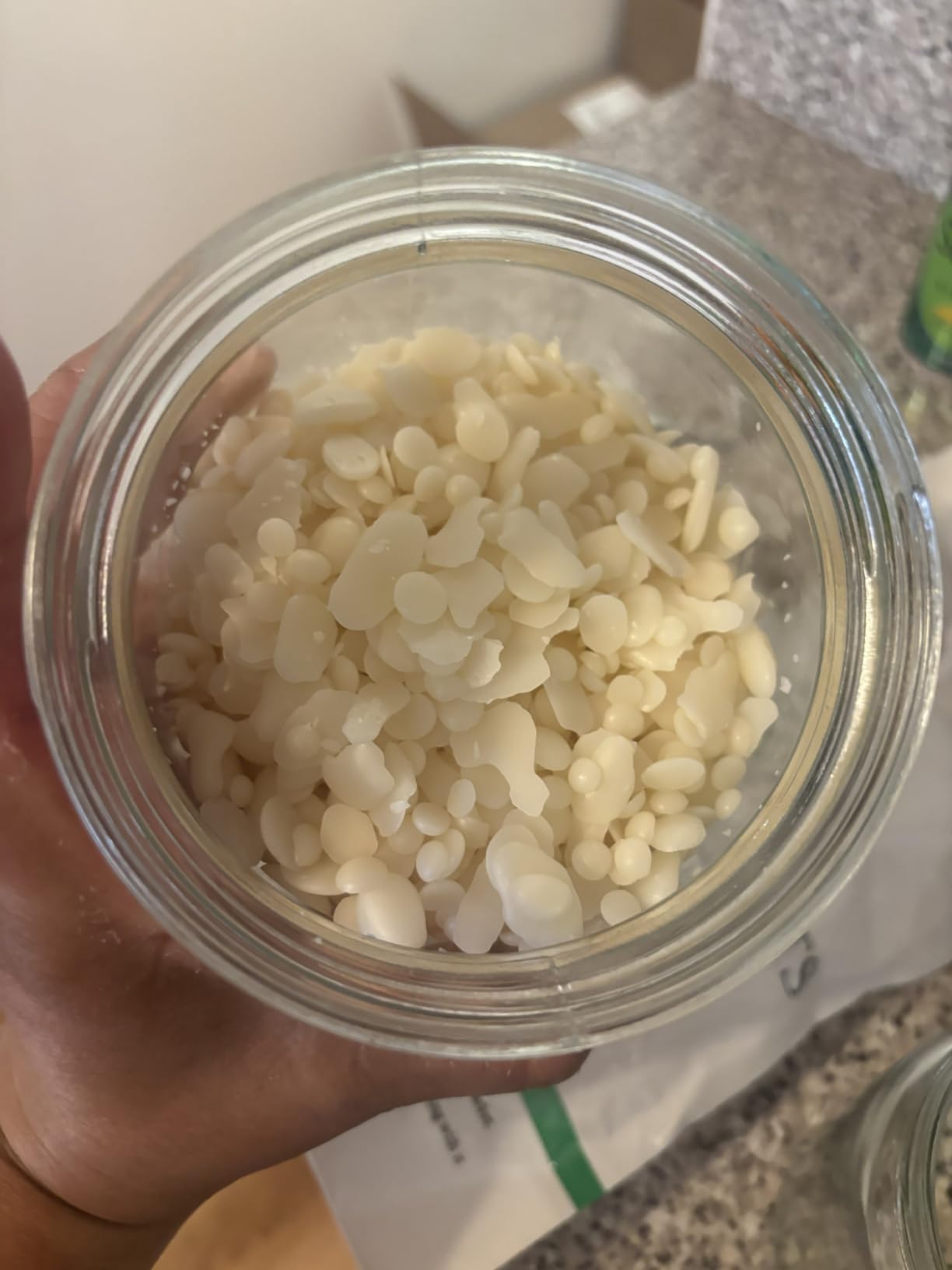 White Naturals White Beeswax Pellets 1 lb (16 oz), Pure, Natural, Cosmetic Grade, Bees Wax Pastilles, Triple Filtered, Great For DIY Lip Balms, Lotions, Candles customer photo 1