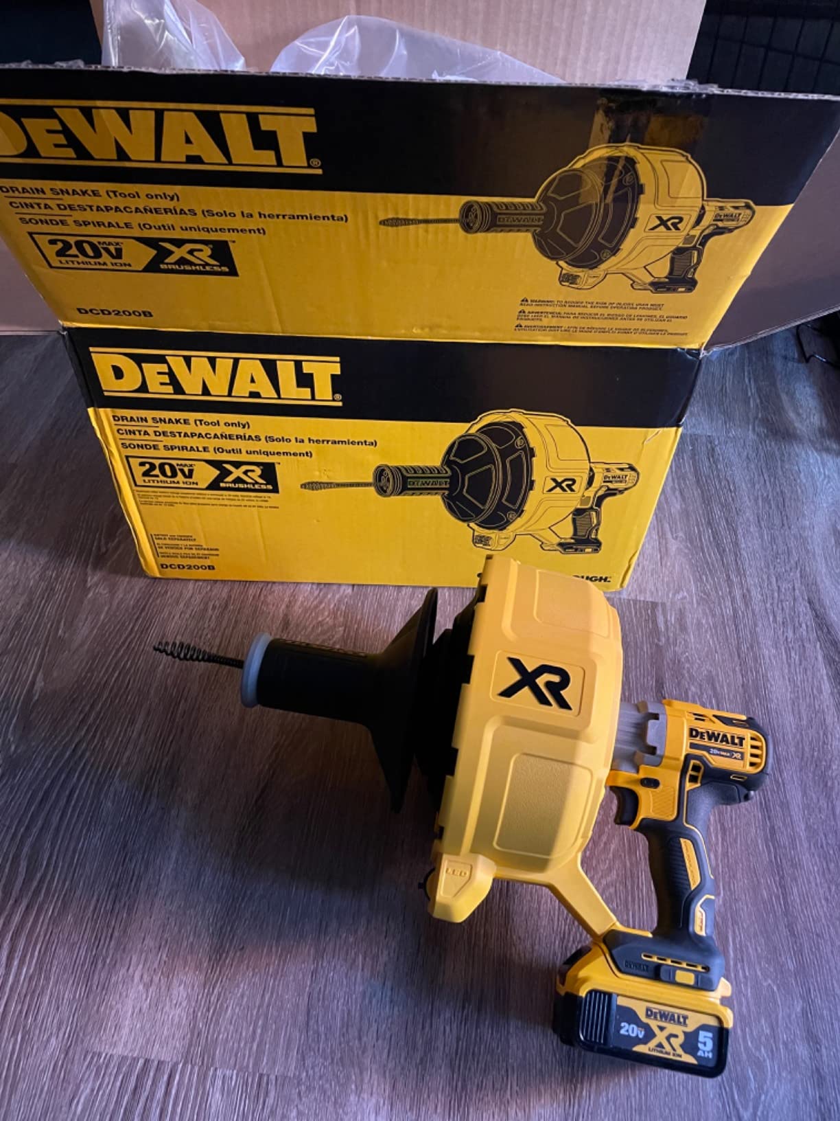 DEWALT DCD200B 20V MAX* XR® Brushless Drain Snake (Tool Only) customer photo 2