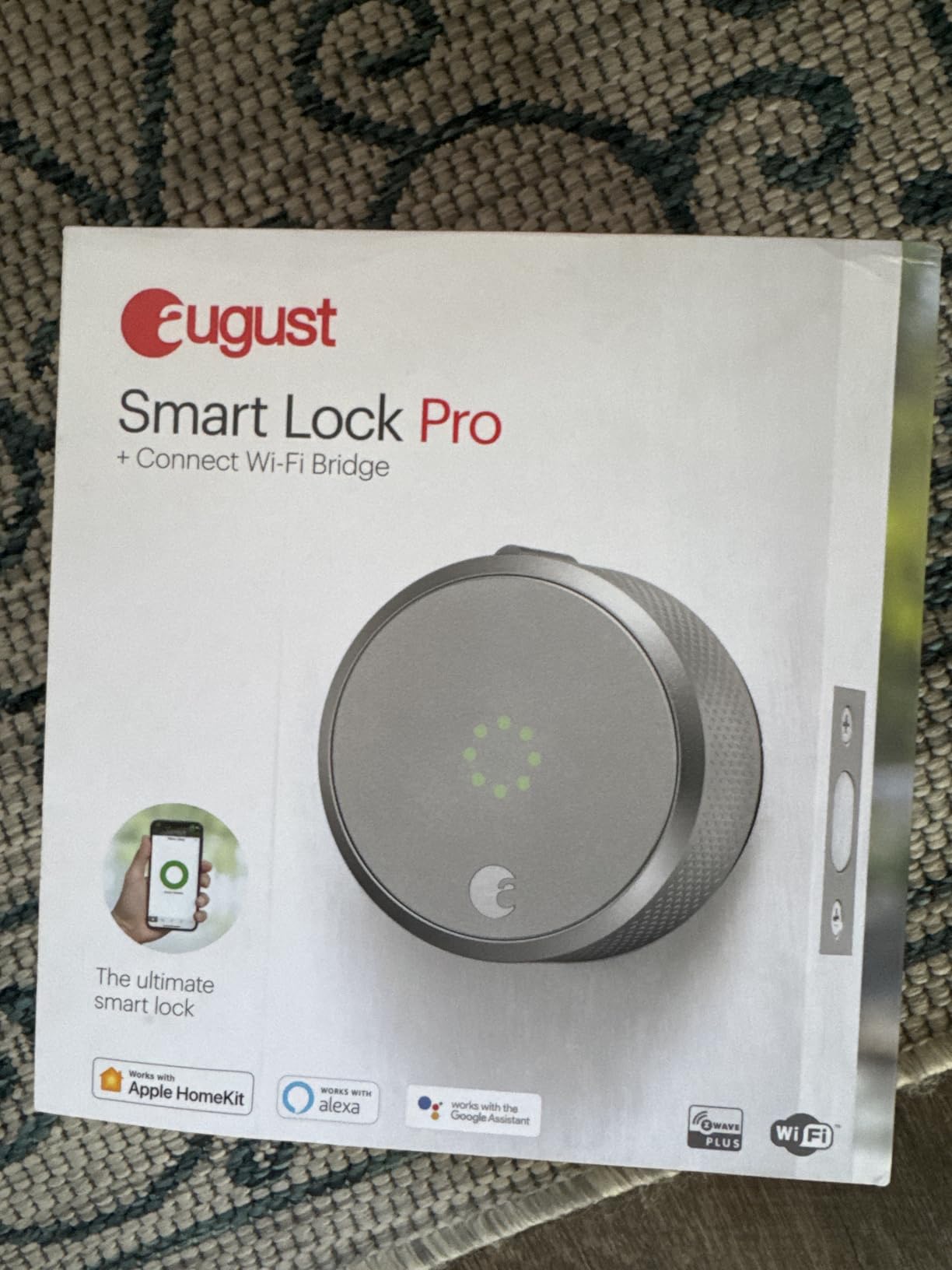 August Home Smart Lock Pro + Connect Hub - Wi-Fi Smart Lock for Keyless Entry - Works with Alexa, Google Assistant, and more – Silver customer photo 1