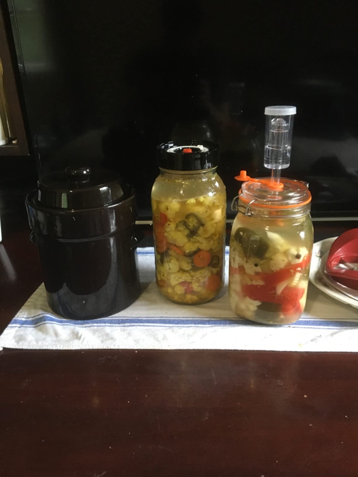 Fermentation Crock 1/2 Gallon - Sauerkraut Crock with Weights & Pounder customer photo 1