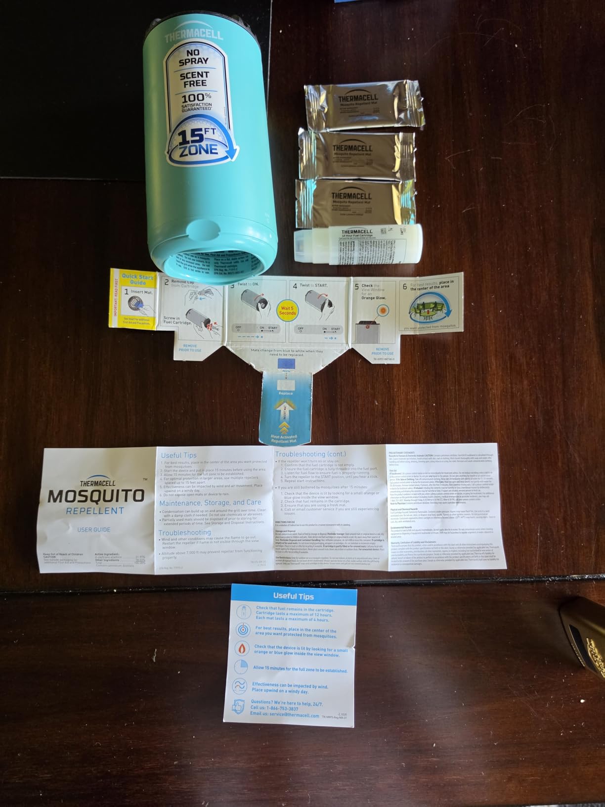 Thermacell Fuel-ZoneGuard Base Patio Shield Mosquito Repeller, Glacial Blue customer photo 1