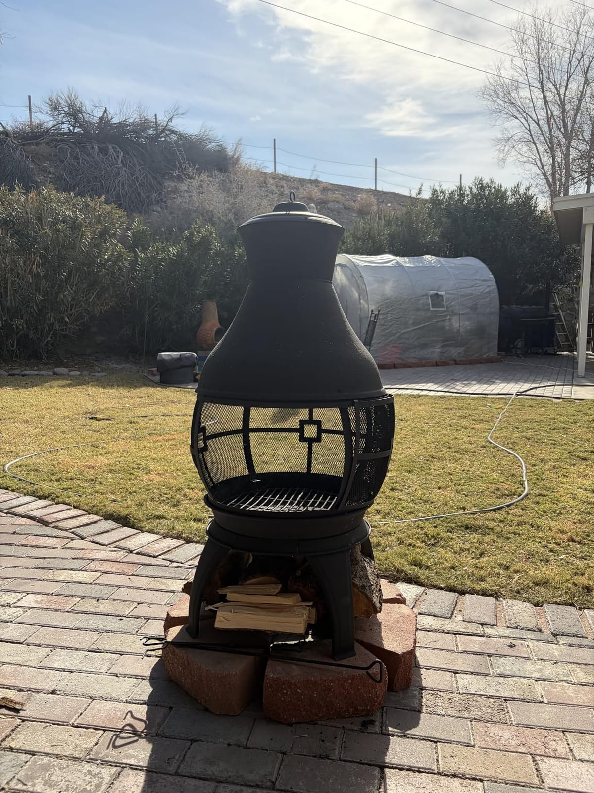 BALI OUTDOORS Chiminea Outdoor Fireplace customer photo 1