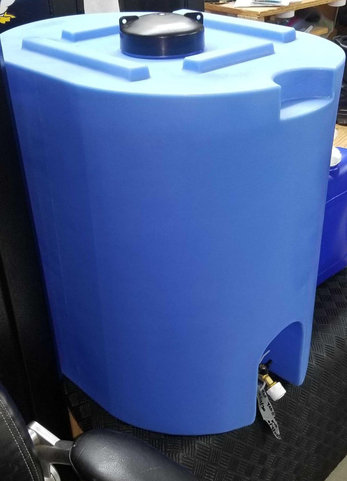 WaterPrepared 55 Gallon Unique Stackable Utility Water Tank, Blue | Emergency Water Storage Tank with Large Cap and Spigot for Easy Filling, Fits Through Standard Doorway customer photo 1