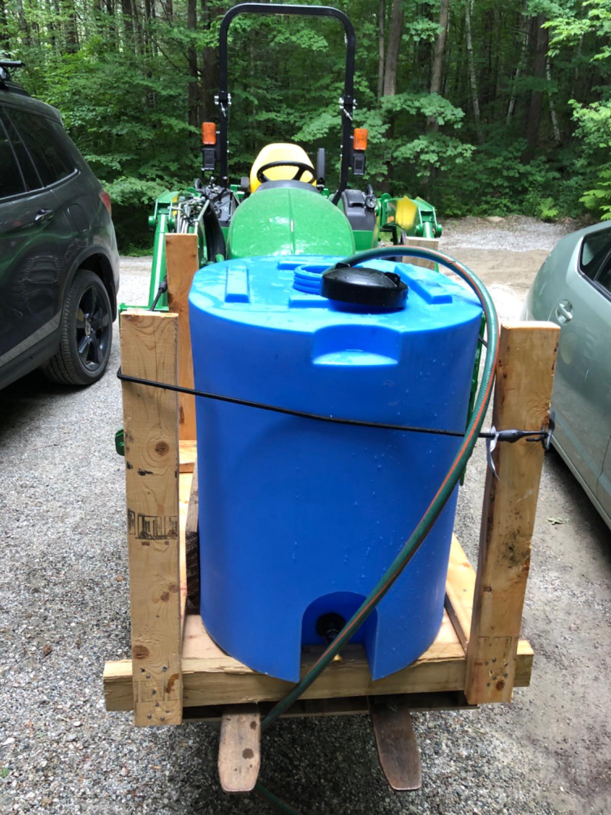 WaterPrepared 55 Gallon Unique Stackable Utility Water Tank, Blue | Emergency Water Storage Tank with Large Cap and Spigot for Easy Filling, Fits Through Standard Doorway customer photo 2
