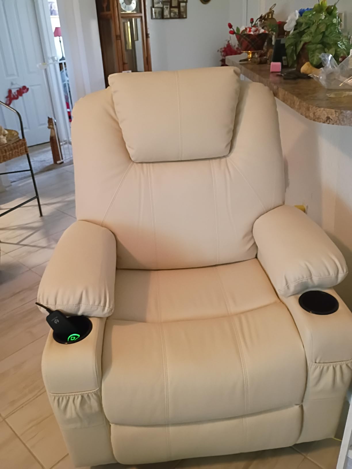 MCombo Power Lift Recliner Chair for Elderly 7040(Medium, Light Brown) customer photo 1