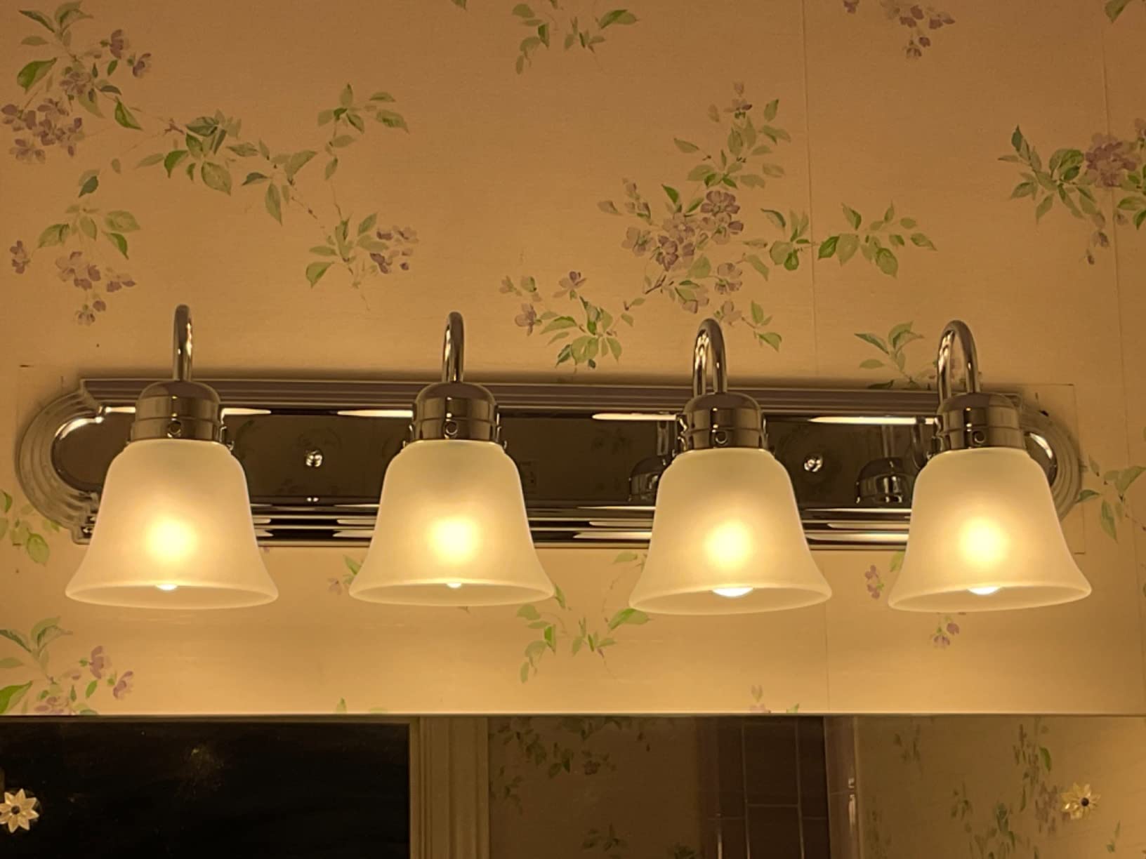 Kichler 3-Light Bathroom Vanity Light, Brushed Nickel customer photo 2
