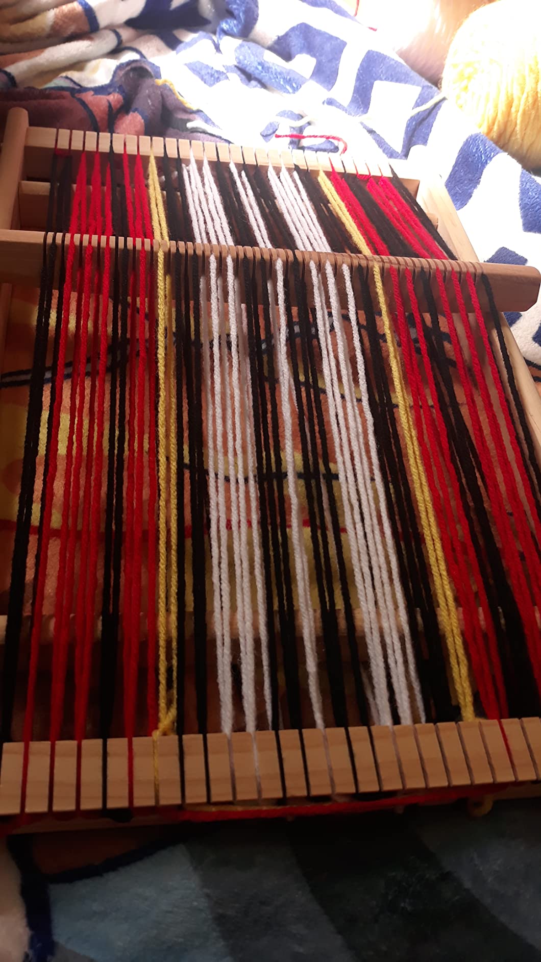 MIKIMIQI Wooden Multi-Craft Weaving Loom Large Frame 9.85 x 15.75 x 1.3inches to Handcraft for Kids customer photo 1