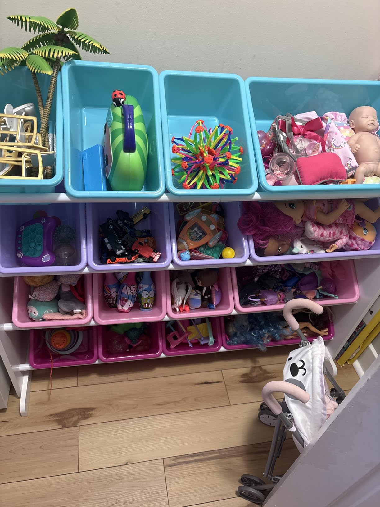 Humble Crew Kids Toy Organizer with 16 Bins, 4 Tier Storage for Playroom customer photo 1