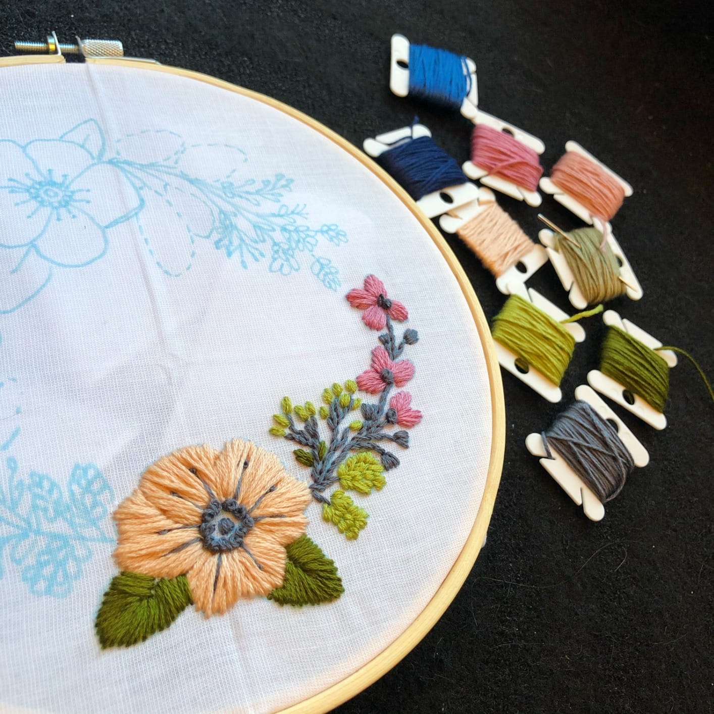 Similane Embroidery Hoops Bamboo Cross Stitch Hoop Ring,5 pcs,Various Sizes customer photo 2