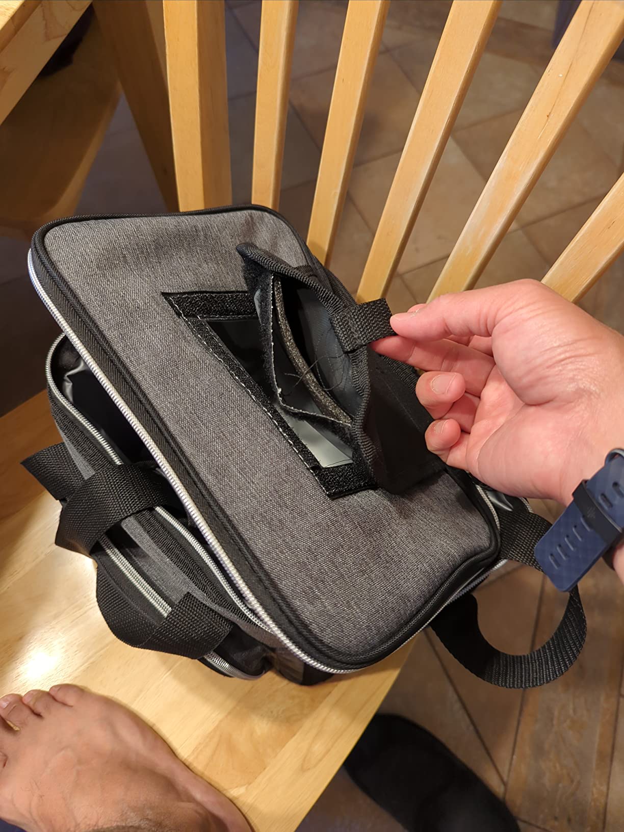 OPUX Soft Cooler Bag, Insulated Collapsible Lunch Cooler Bag for Men Work Camping Beach Travel, Portable Soft Sided Leakproof Waterproof Large Lunch Bag Box with Shoulder Strap 18 Cans, Heather Navy customer photo 1