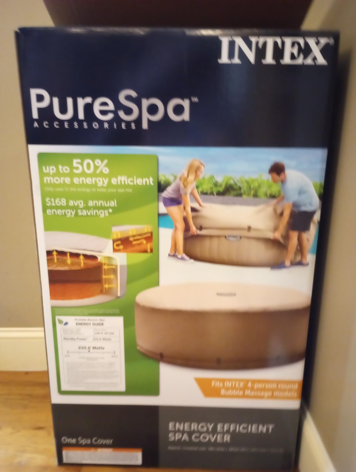 INTEX PureSpa Energy-Efficient Spa Cover for Inflatable Hot Tubs customer photo 2