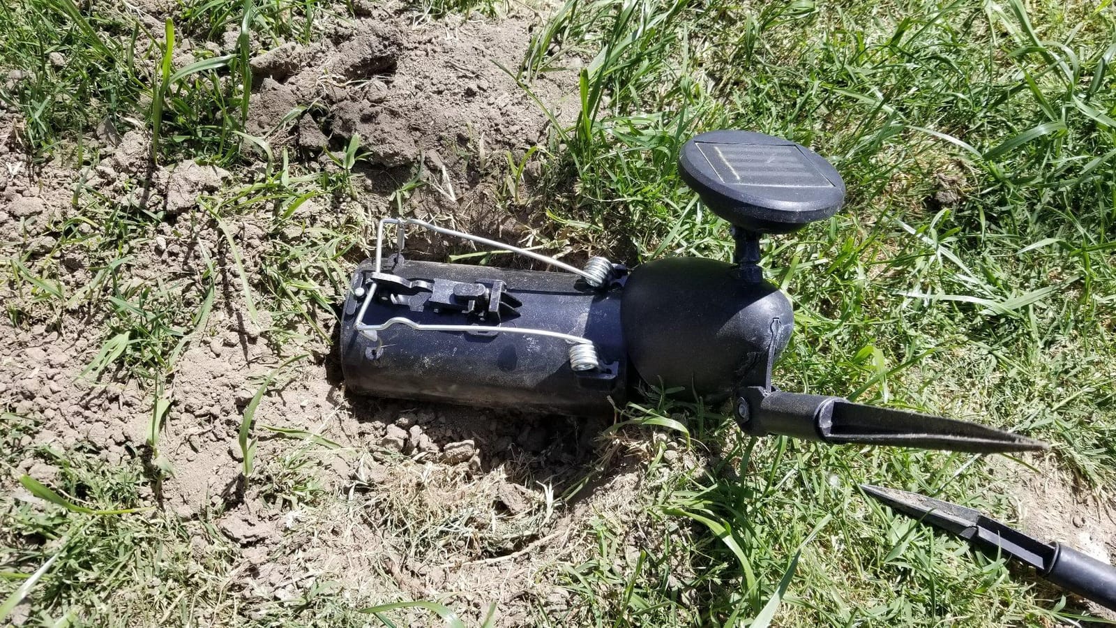 Gopher Trap Black Hole – Pocket Gopher & Yard Mole Tunnel Trap – Easy-Set Reusable Design – Non-Toxic, Spring-Loaded Rodent Eliminator customer photo 1