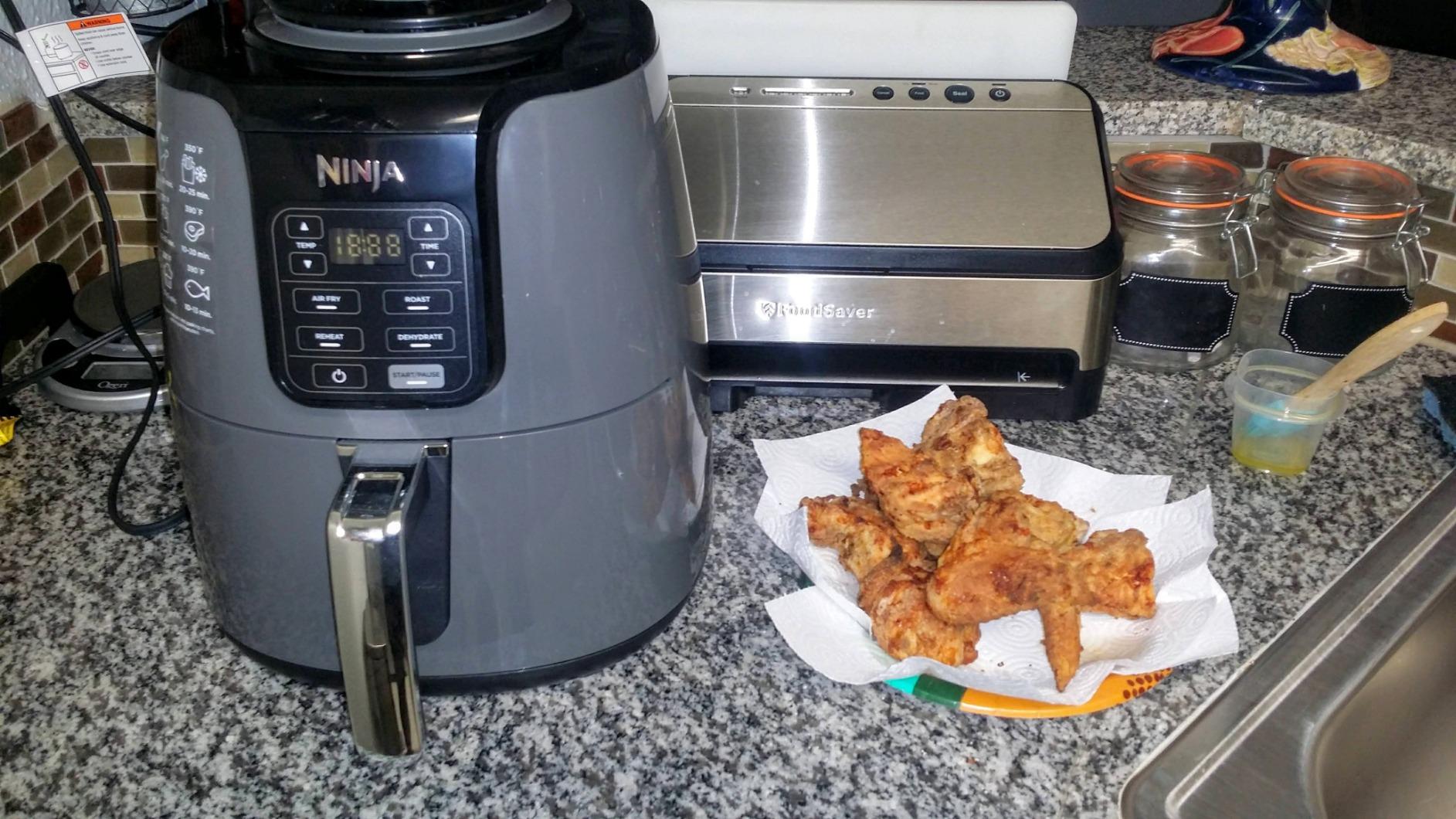 Ninja AF101 Air Fryer, 4 Qt Capacity, 4-in-1 Crisp, Roast, Reheat, Dehydrate, Dishwasher Safe Parts, 105°F-400°F, 1550 Watt, Grey customer photo 2