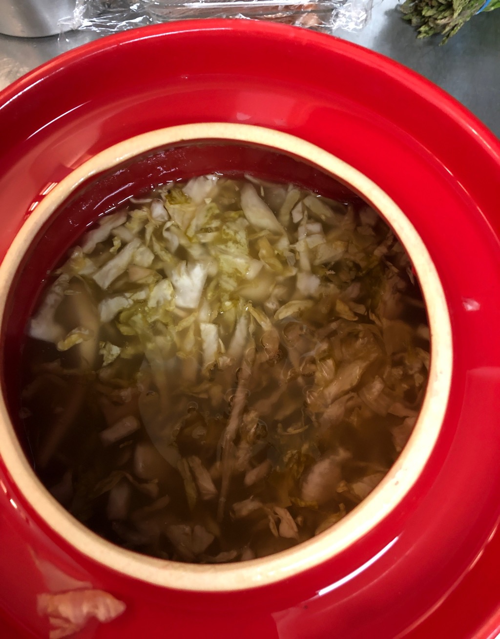 SEEUTEK Fermentation Crock Jar 1.3 Gallon for Sauerkraut Pickling Kimchi customer photo 2