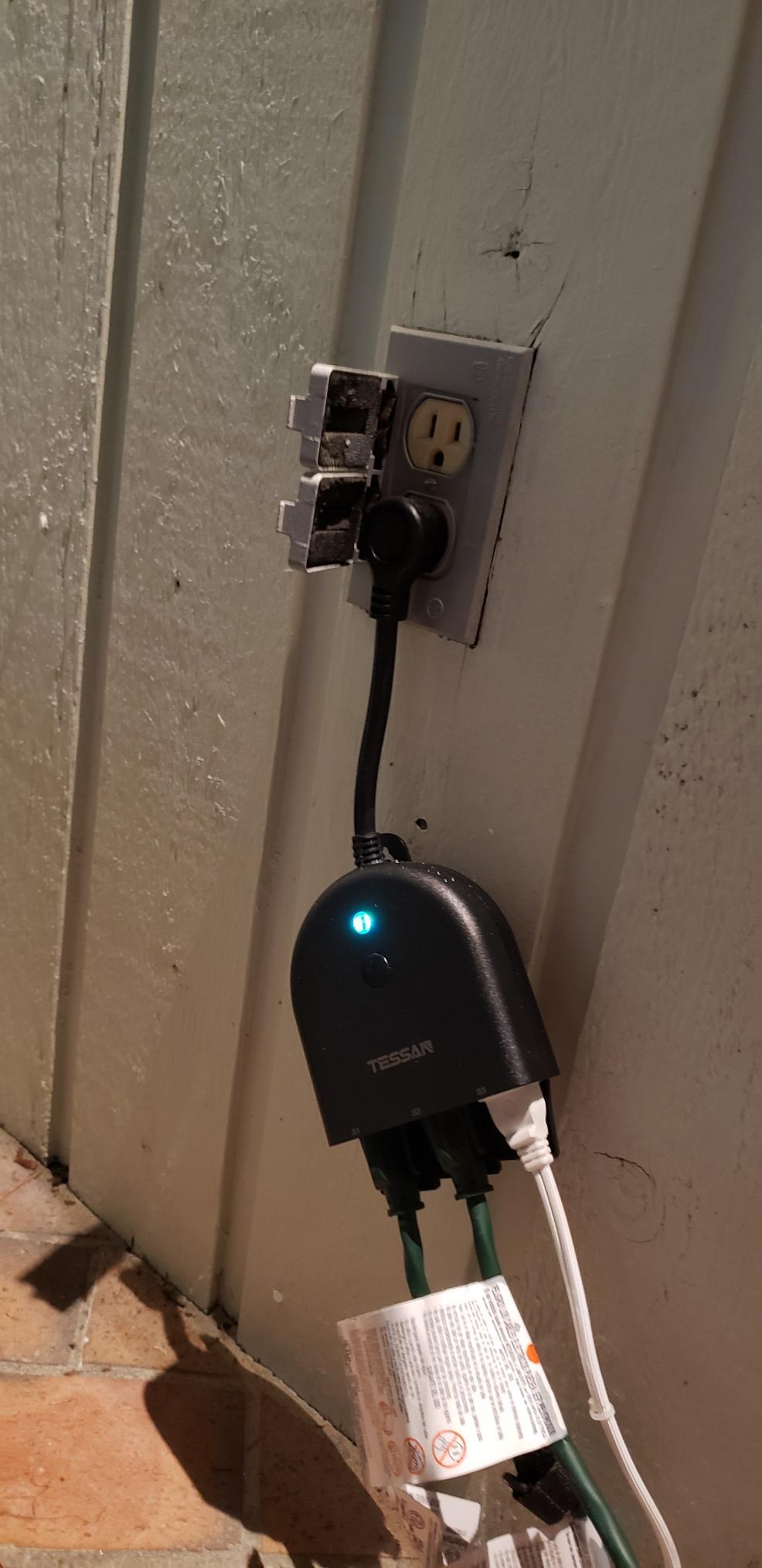 TESSAN Outdoor Smart Plug Waterproof, 2.4GHz WiFi Only customer photo 2